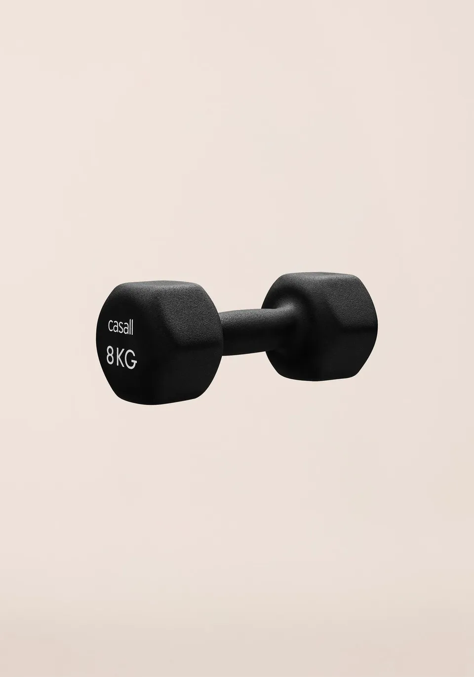 Casall Classic Dumbbell manubrio 8 kg nero neoprene