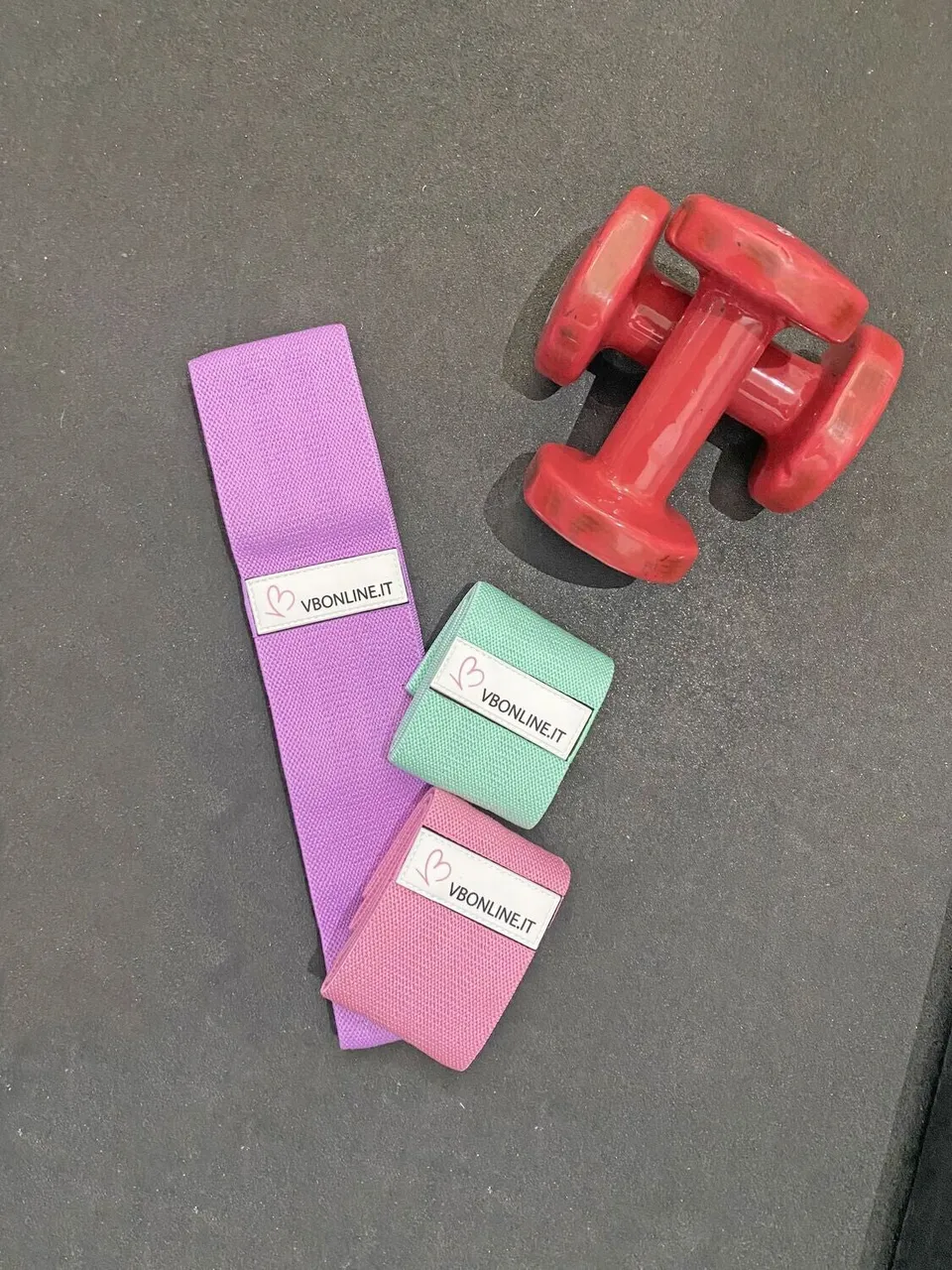 VB Fasce elastiche resistenza set 3 pezzi antiscivolo