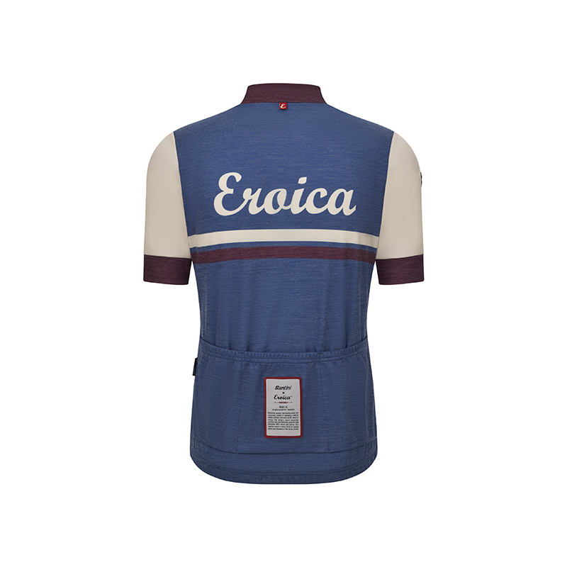 L'Eroica Iris Maglia Ciclismo Maniche Corte Lana