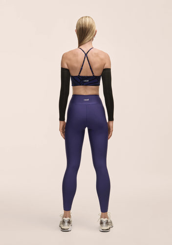 Casall Overlap High Waist leggings donna viola vita alta