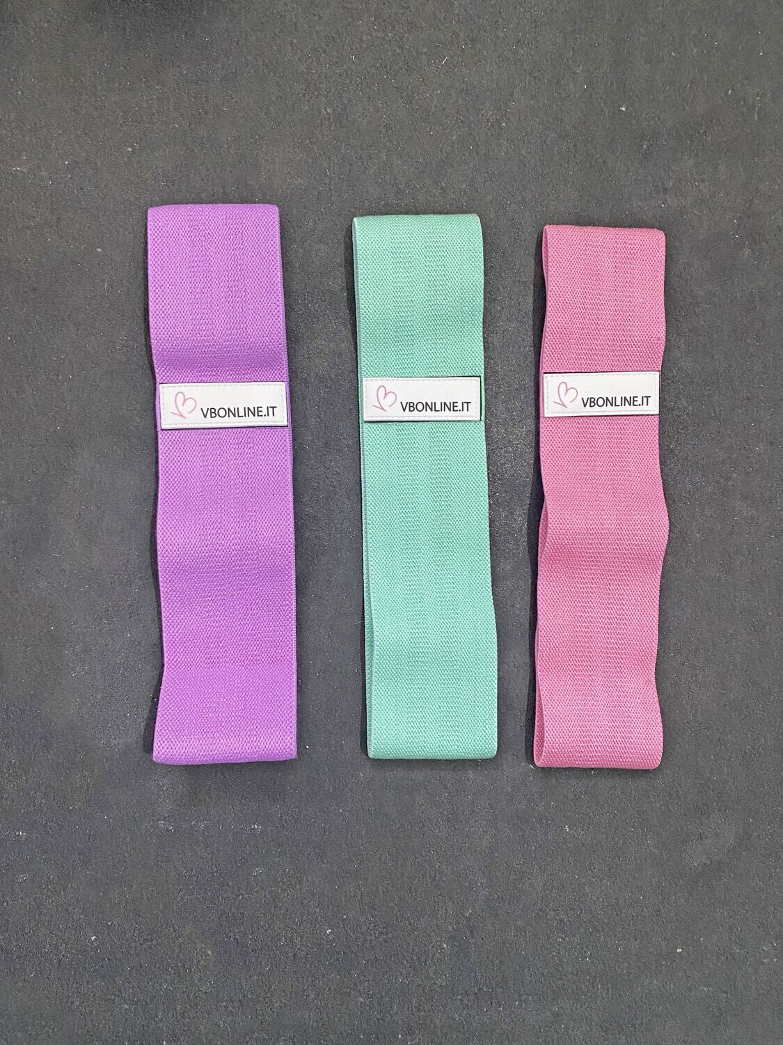 VB Fasce elastiche resistenza set 3 pezzi antiscivolo
