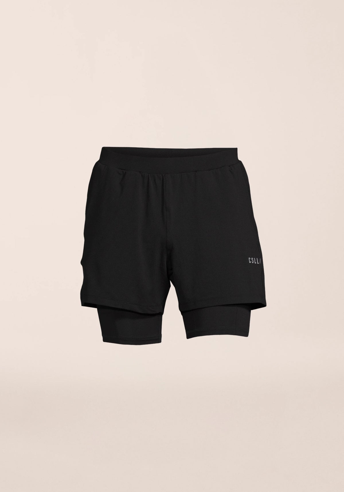 Casall Double Layer pantaloncini uomo nero traspirante