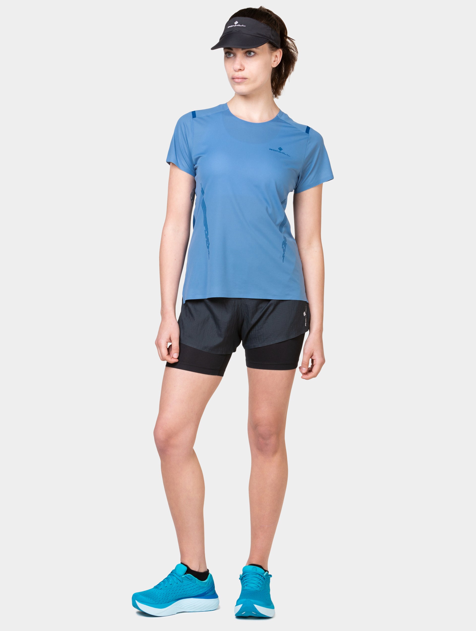 Ronhill Sunlight visiera running nera traspirante