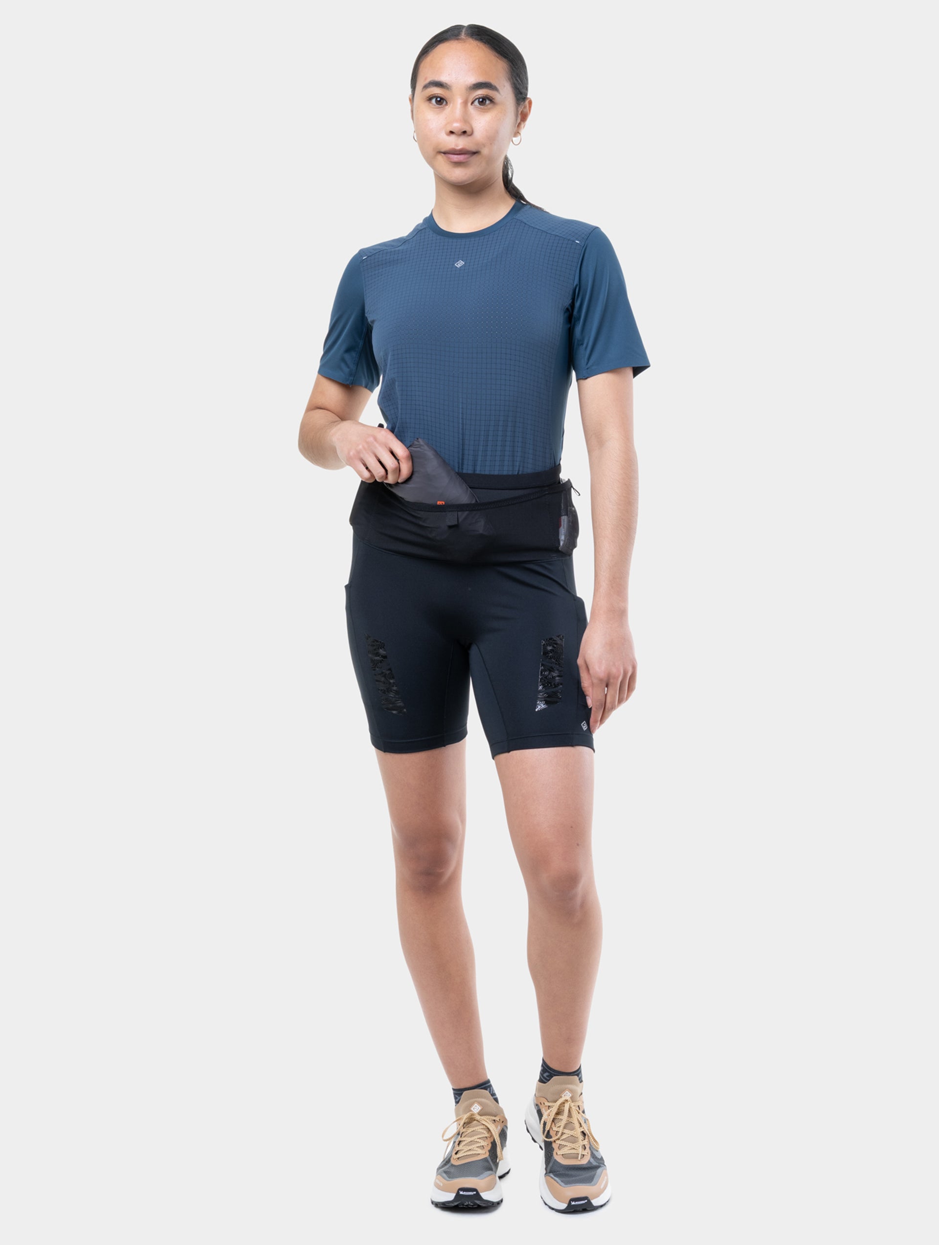 Ronhill Tech All-Terrain 7" shorts running donna nero con tasche