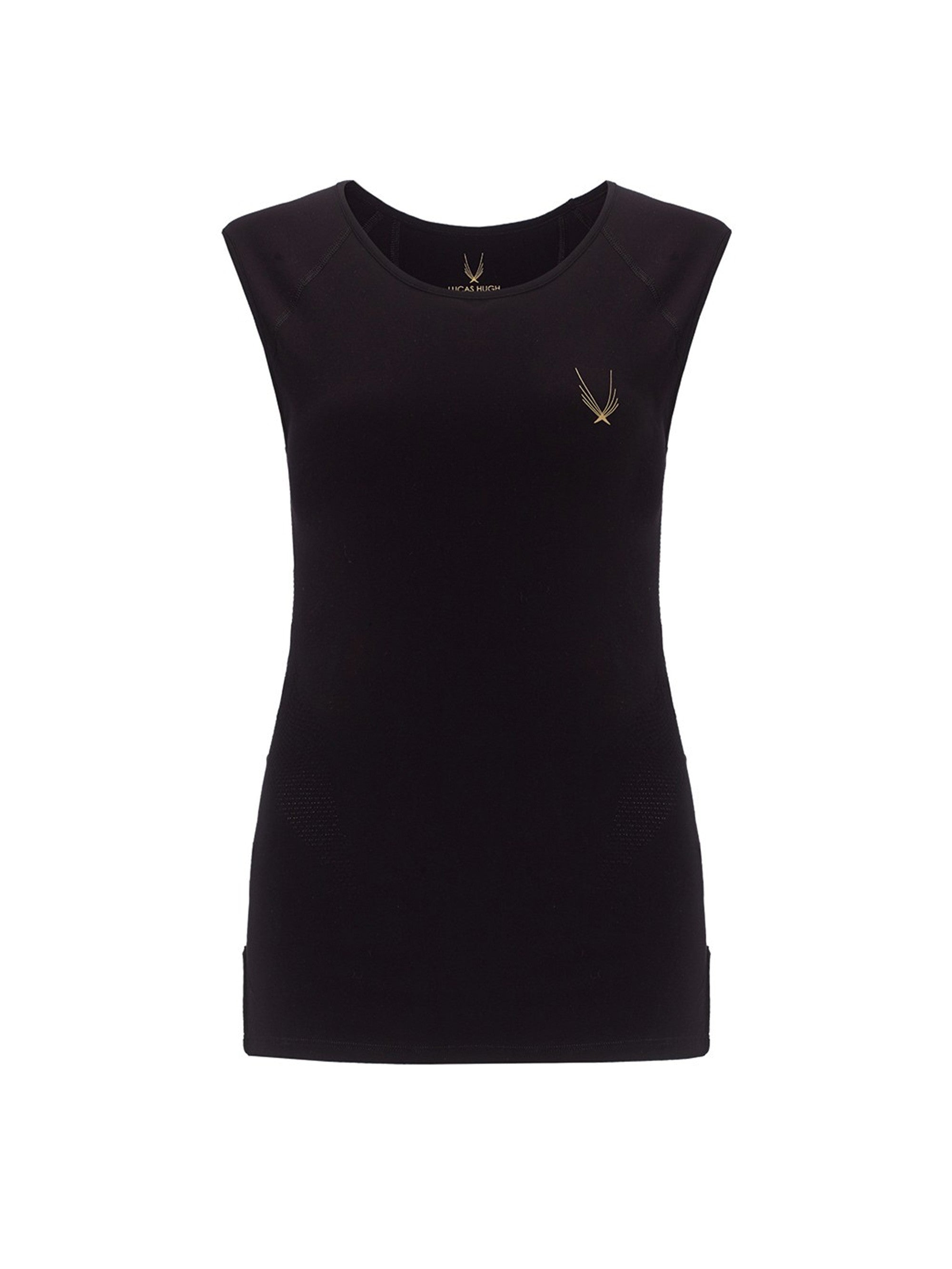 Lucas Hugh Technical Knit canotta tecnica nera taglia L