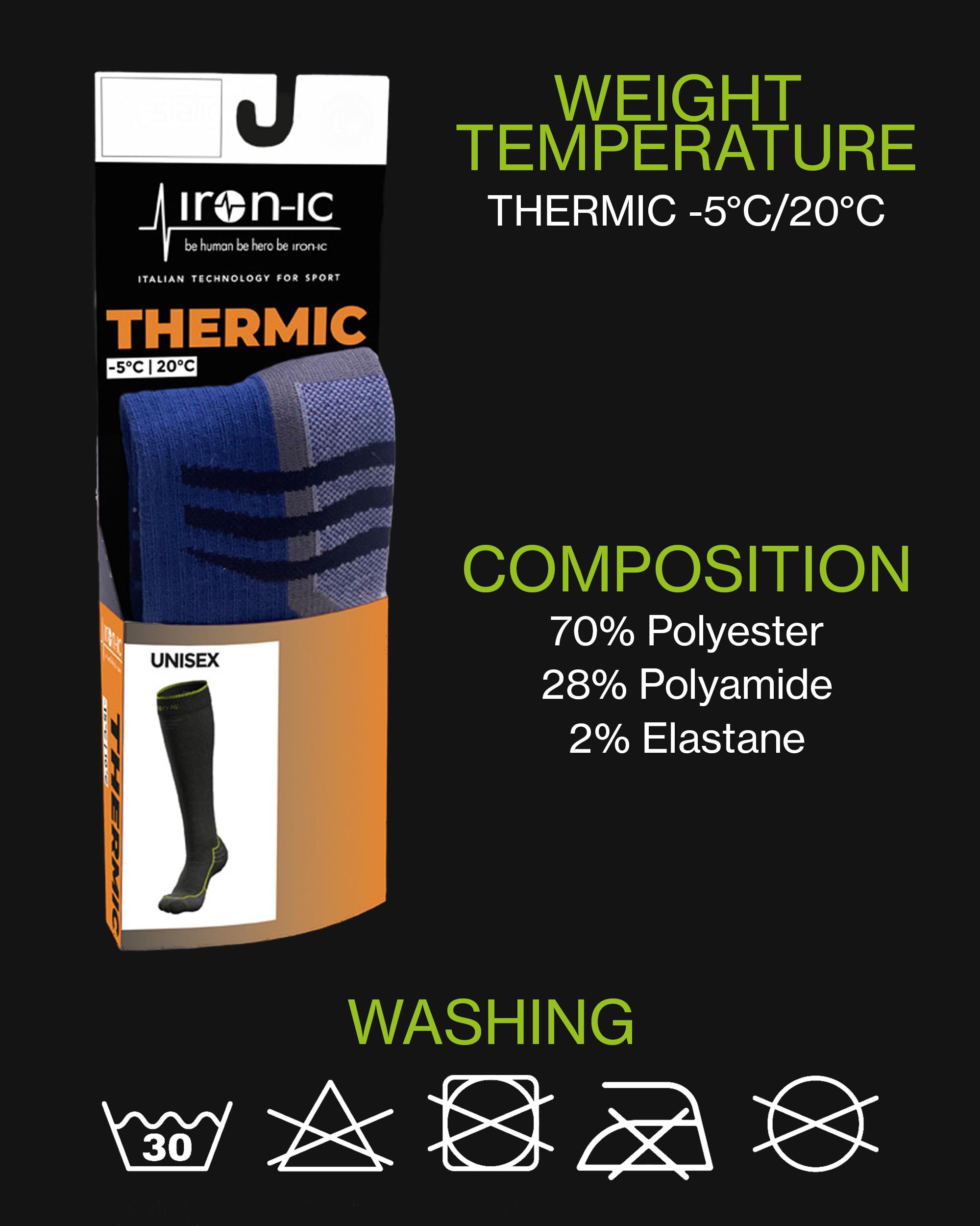 Iron-Ic Expyra 920193 calze tecniche 2 paia