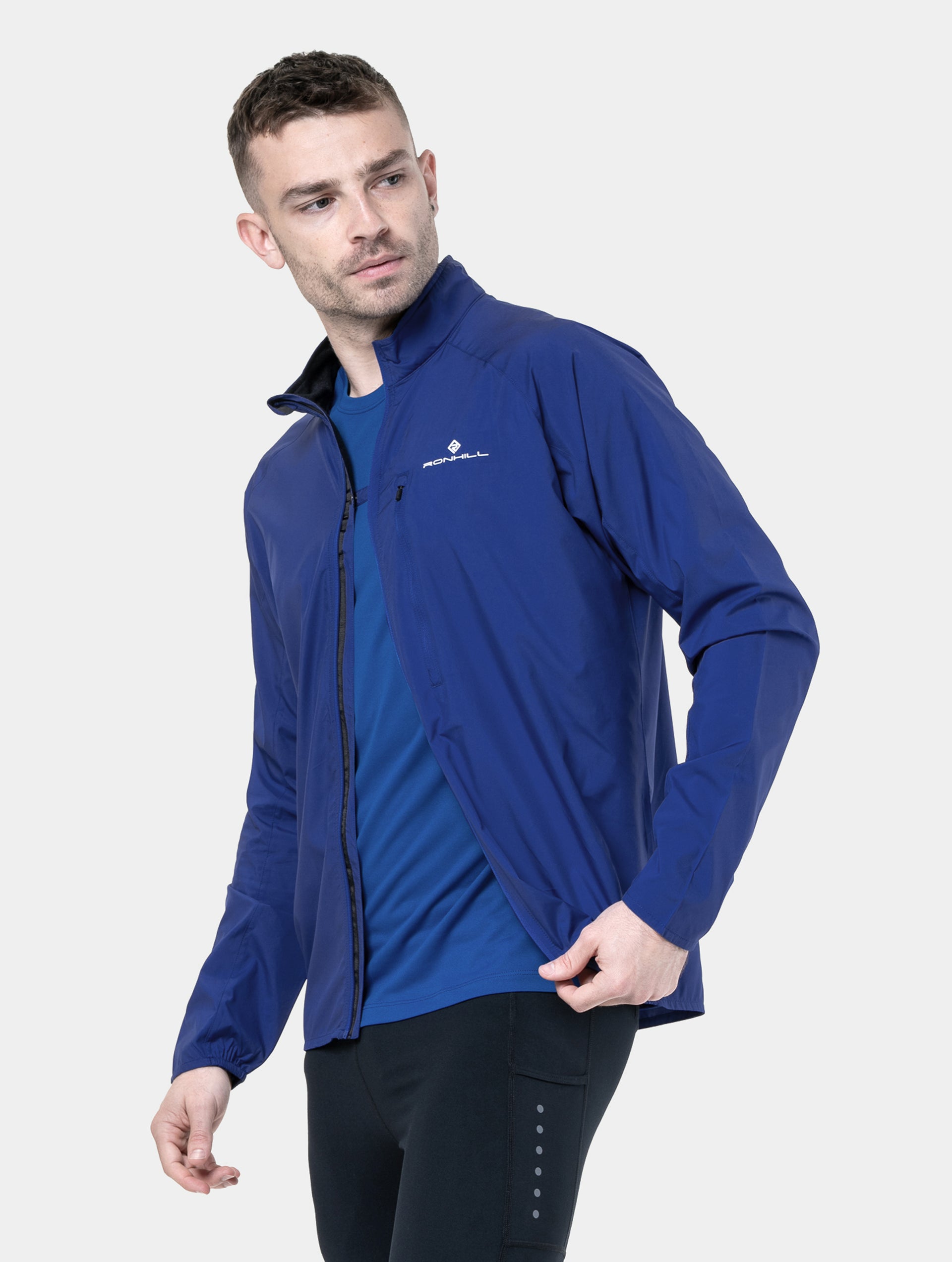 Ronhill Core giacca running uomo giallo fluo traspirante