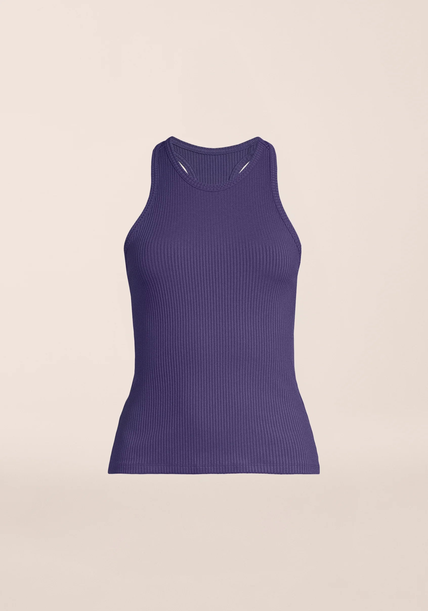 Casall Signified Rib Tank canotta Purple Eclipse a costine