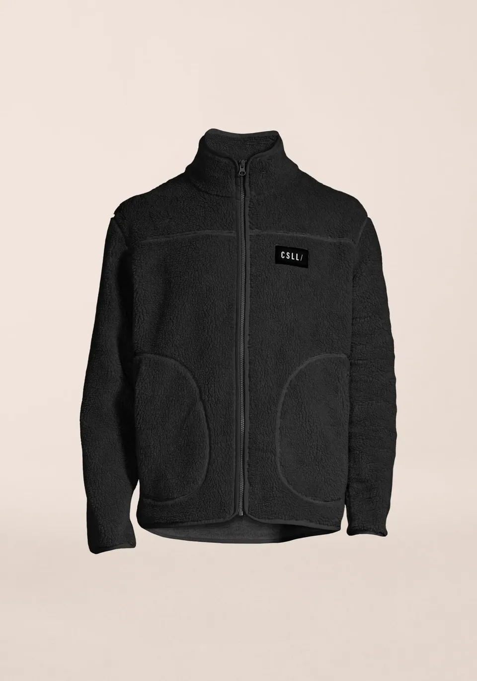 Casall M Pile Jacket giacca pile nera caldo