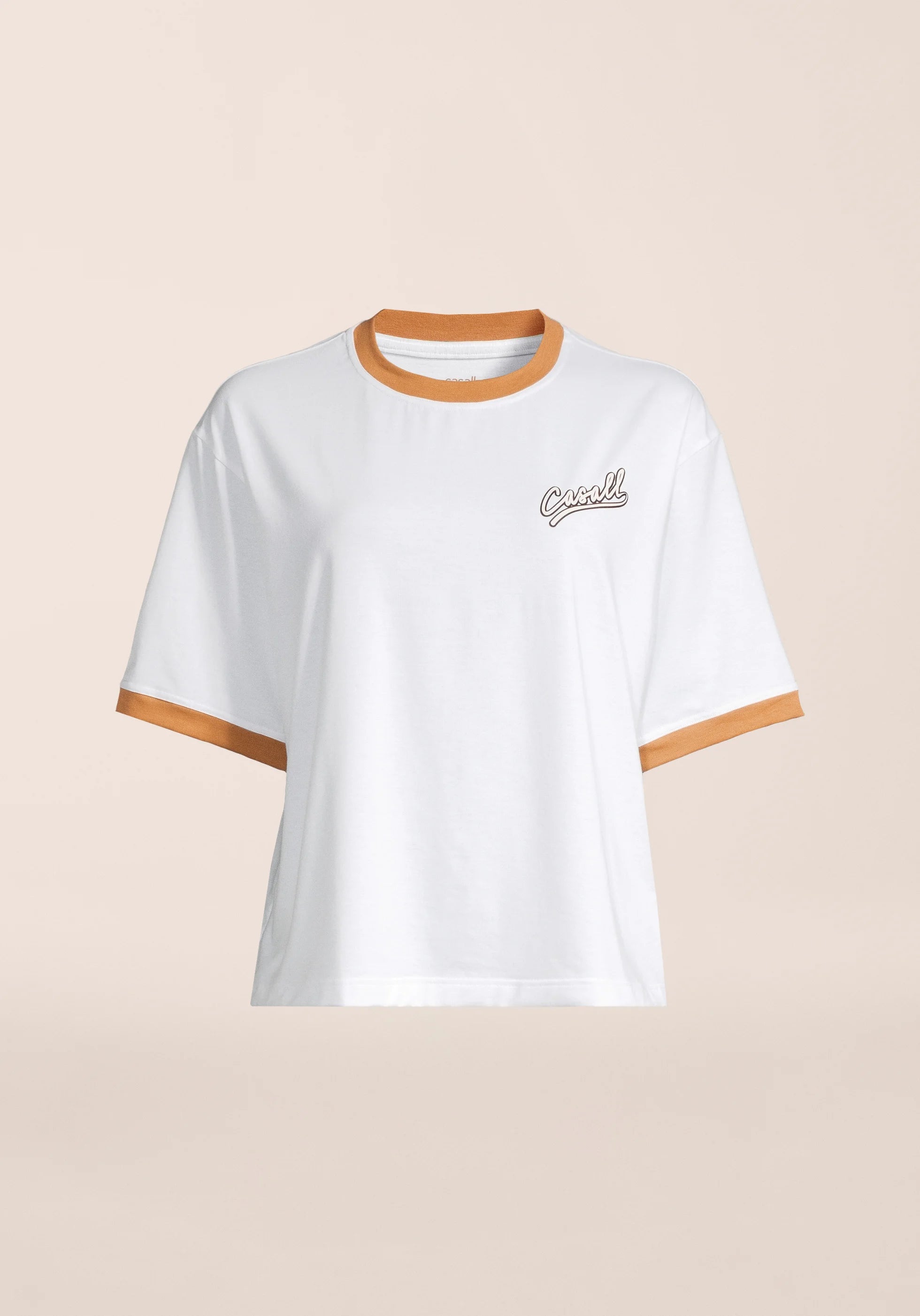 Casall Alma Oversized Tee T-shirt Bianca in Cotone Riciclato