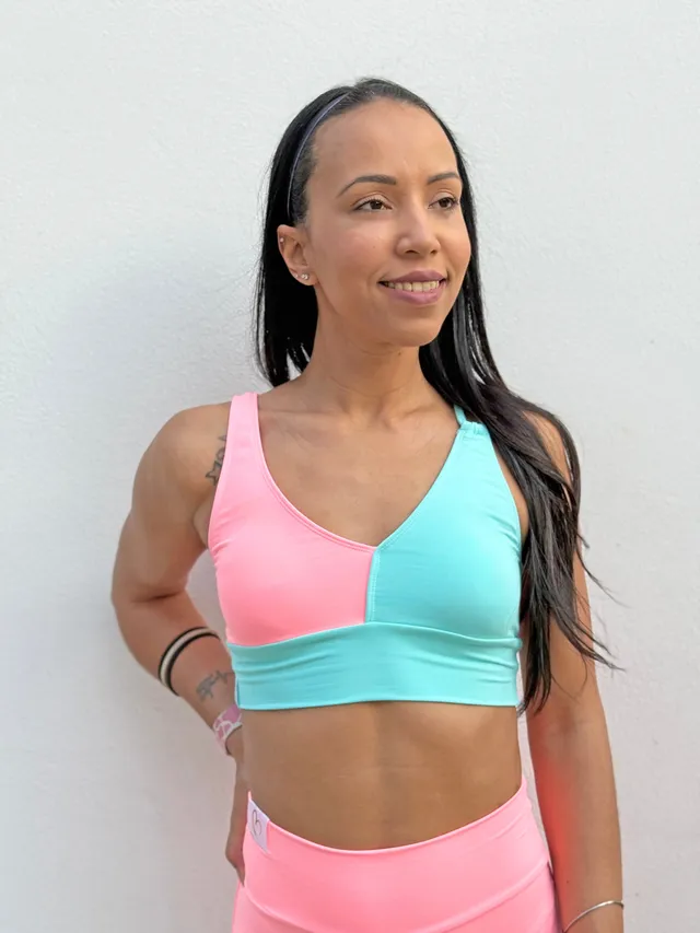 VB Pink top sportivo traspirante