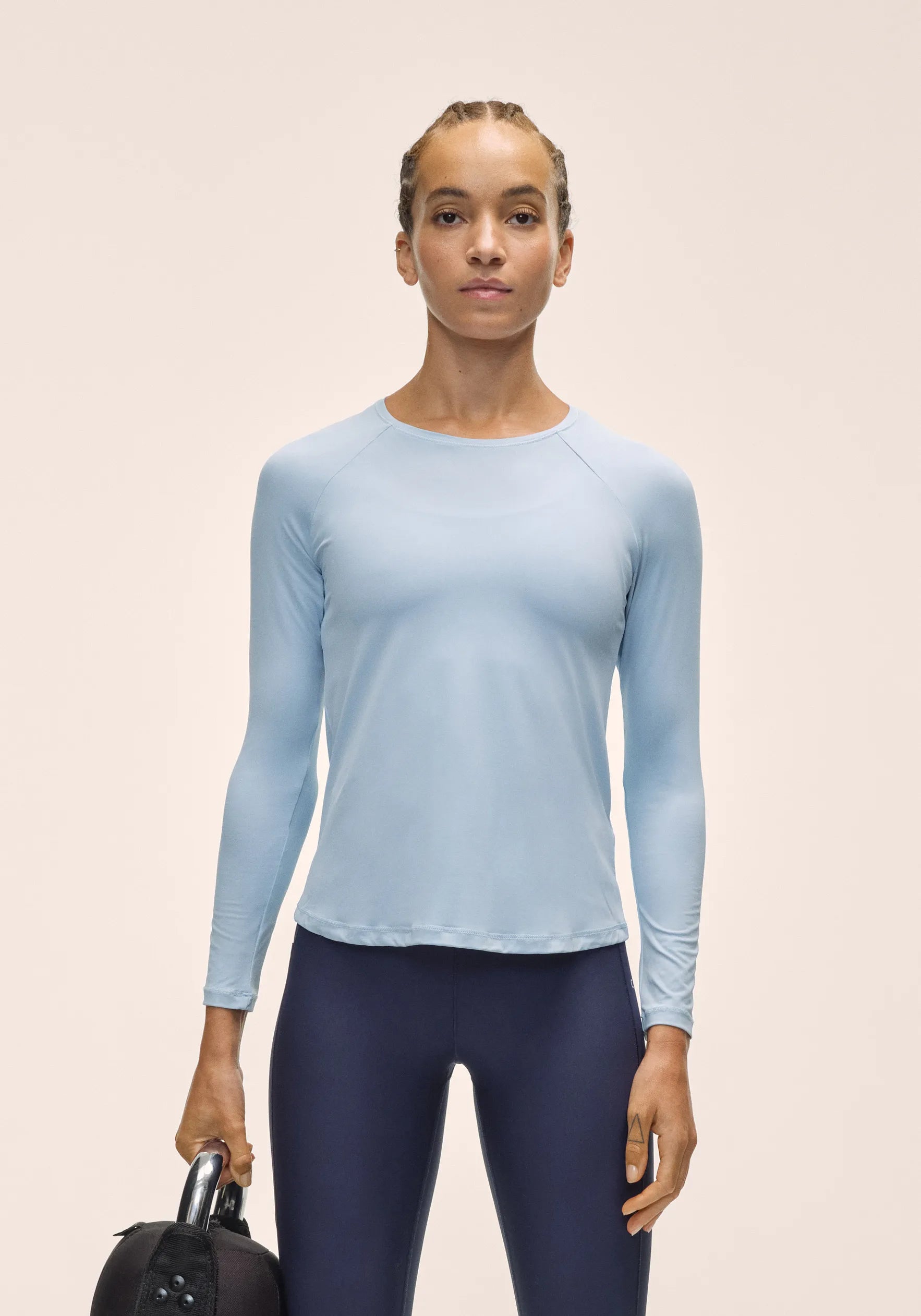Casall Essential maglia manica lunga blu palestra