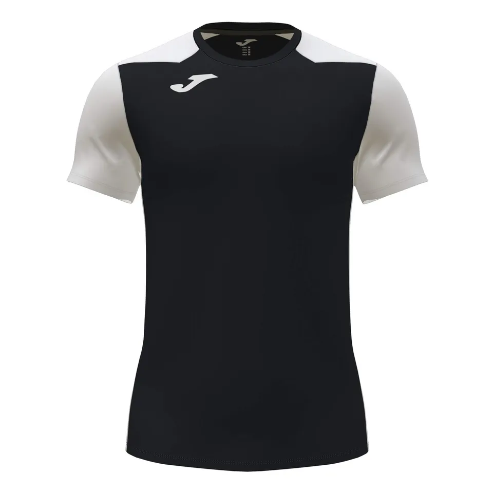 Joma Record II Maglietta Uomo Nero Bianco Traspirante