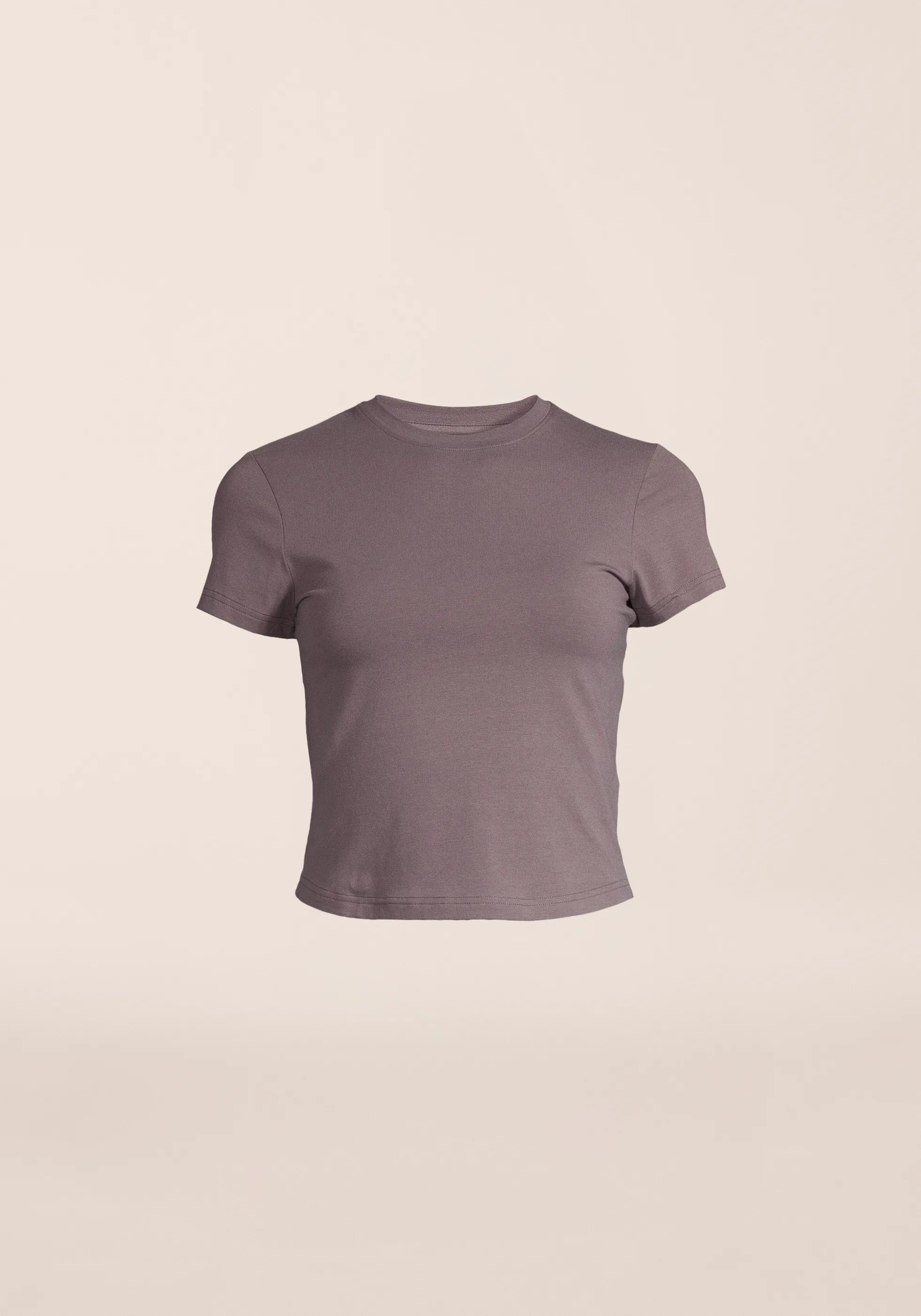 Casall Cotton Blend Slim Tee t-shirt grigio scuro cotone bio
