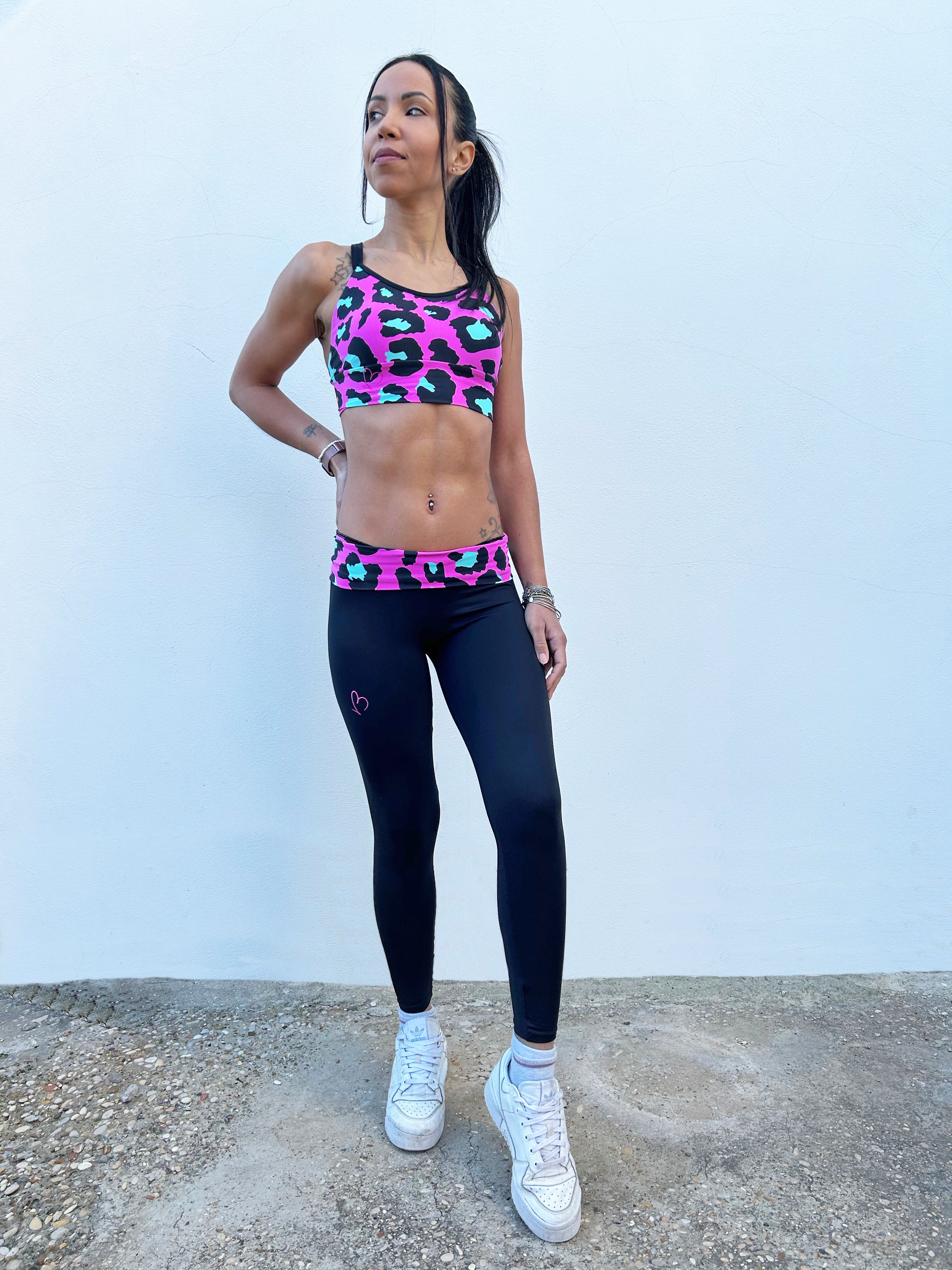 VB Top Print top sportivo con coppe estraibili
