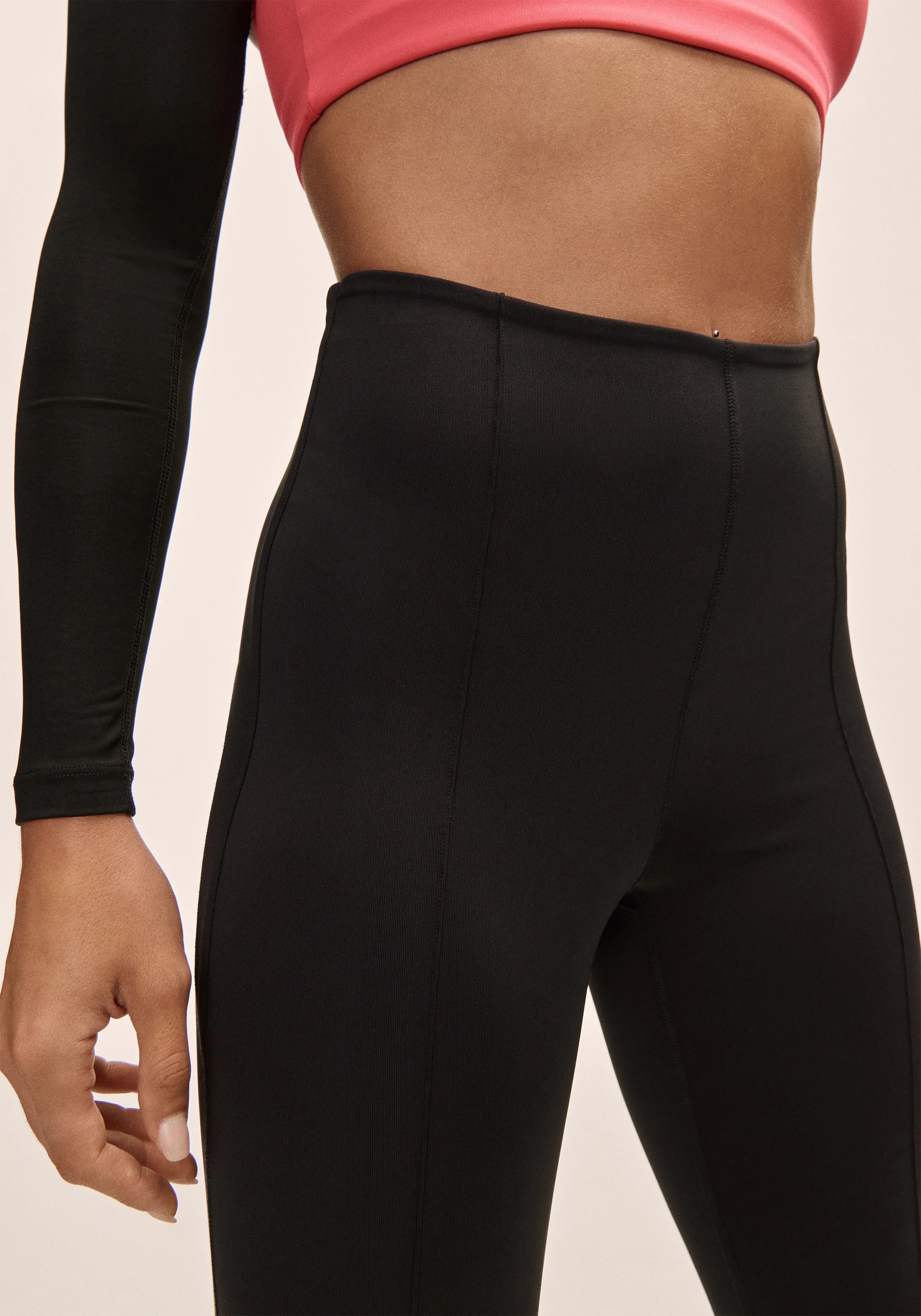 Casall Edge High Waist Tights leggings nero vita alta