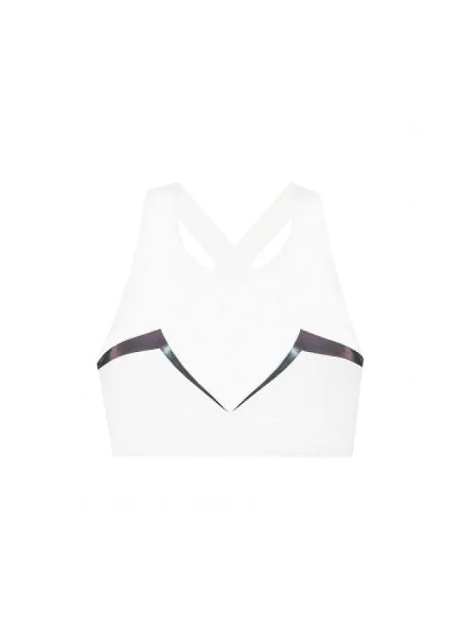 Lucas Hugh Rio Bikini Top top bianco mare e palestra