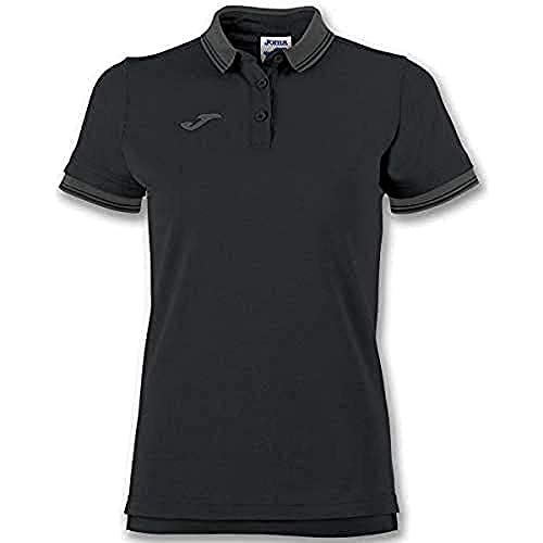 Joma Bali II Polo Donna Nero Traspirante