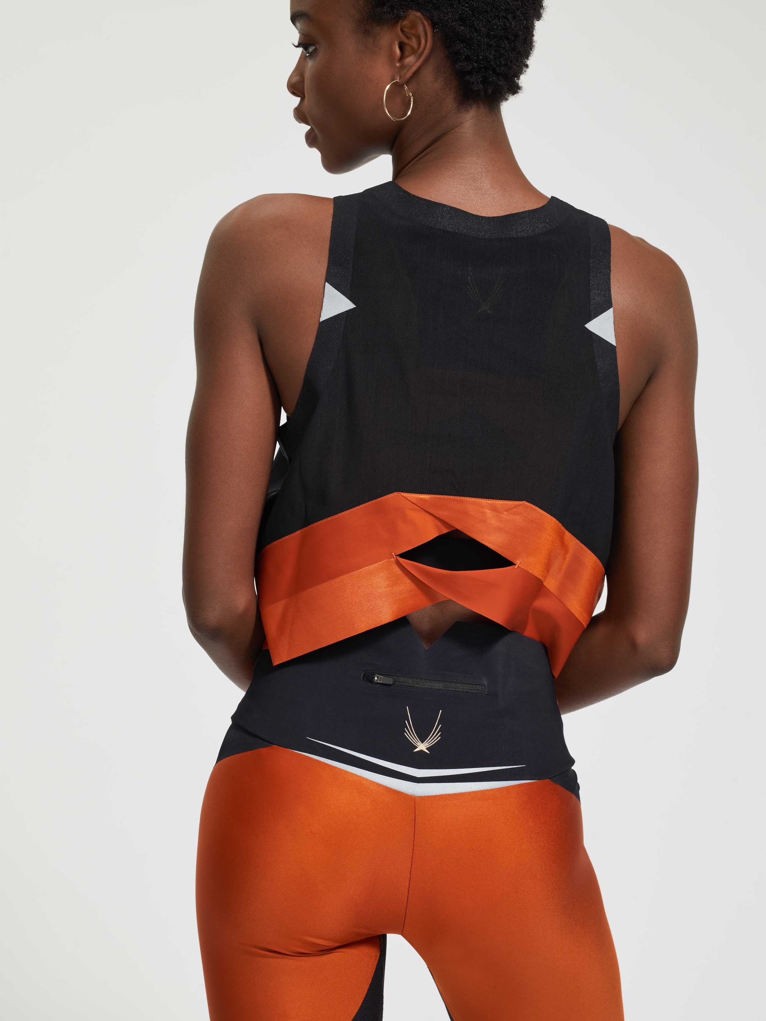Lucas Hugh Axis Crop Tank top sportivo nero S