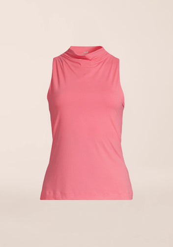 Casall Drapy Funnel Neck top sportivo rosa