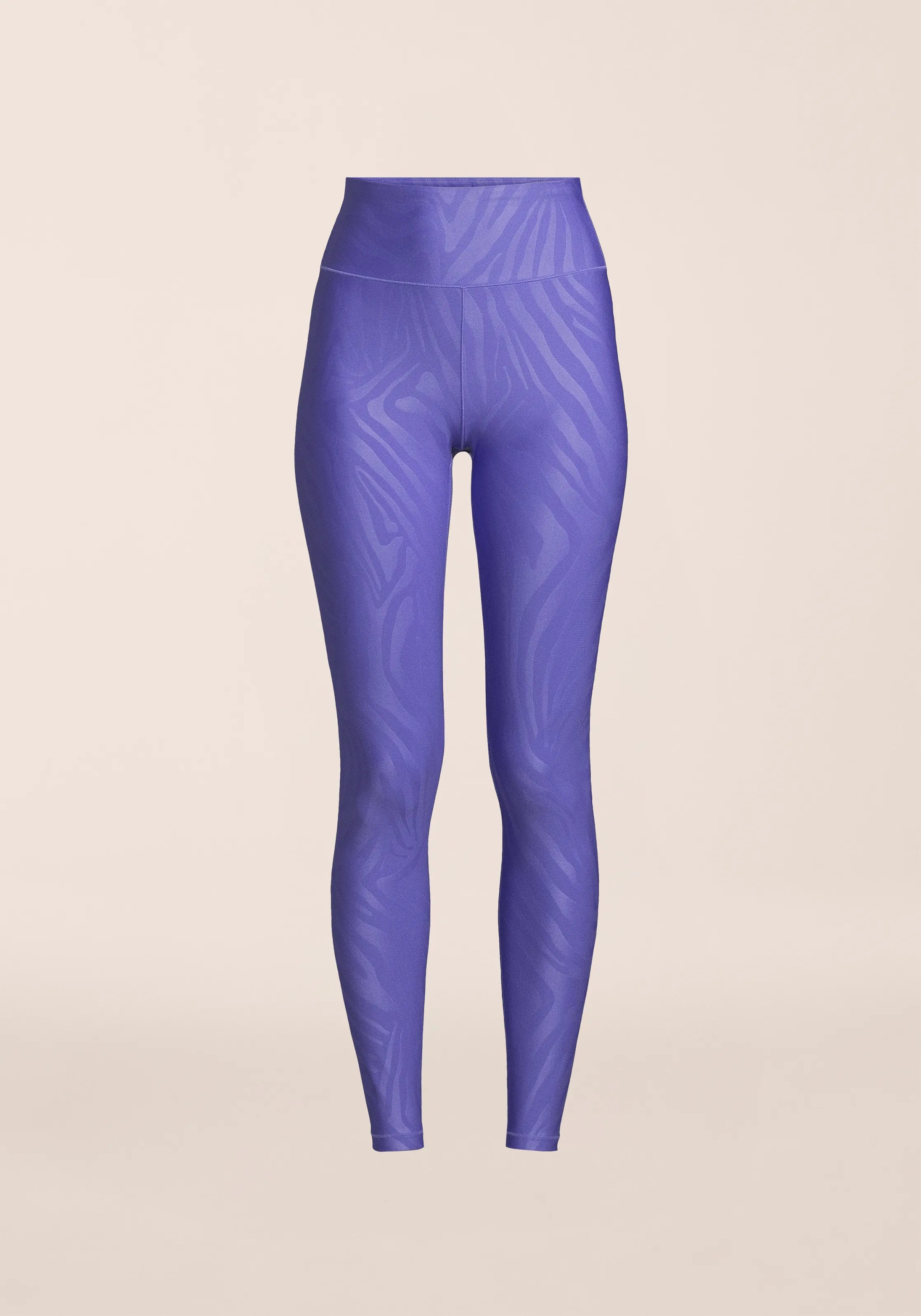 Casall Heat Printed High Waist Tights leggings viola zebra