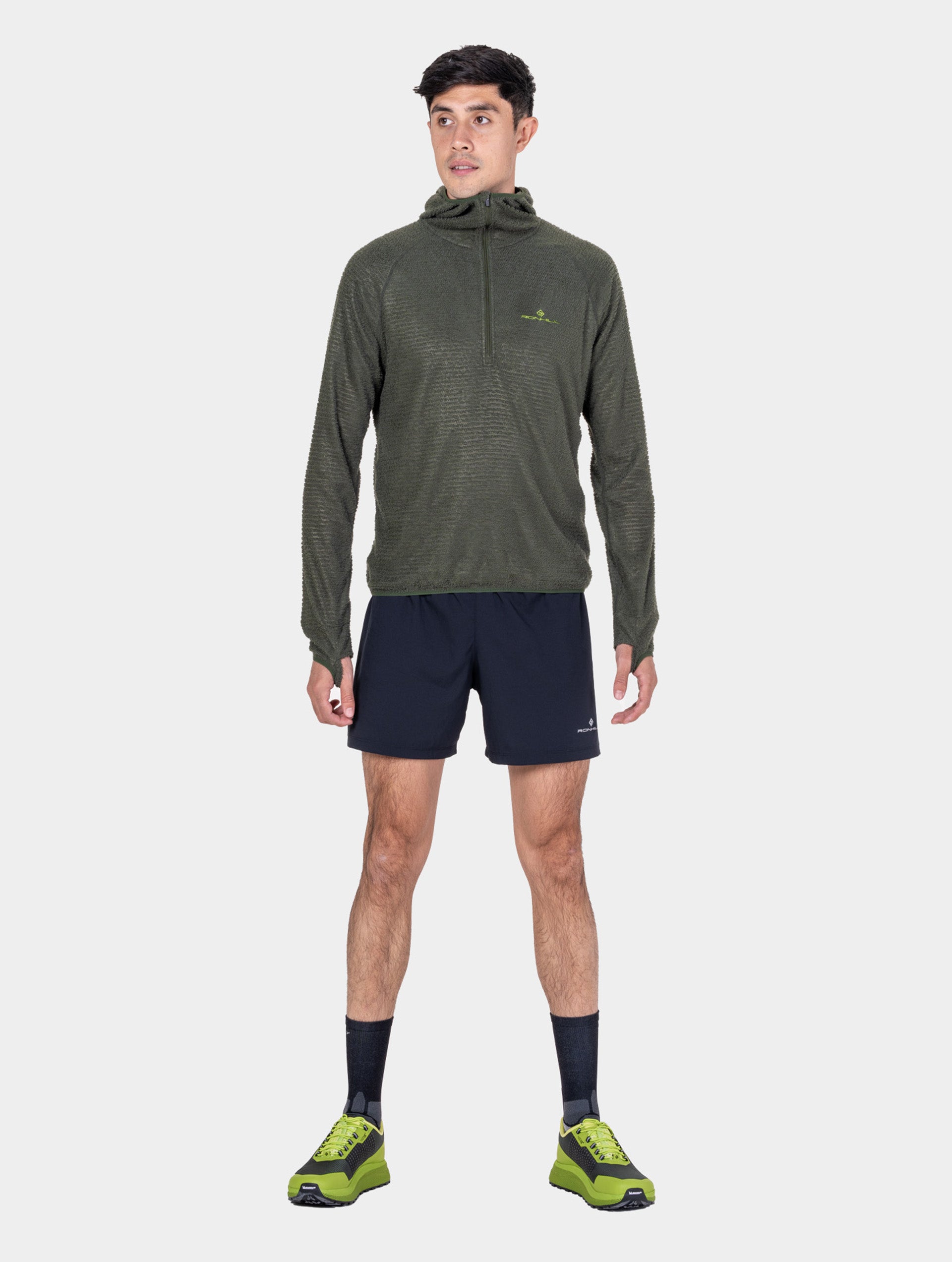 Ronhill Tech Winter Primaloft felpa running Kelp/Zest termica