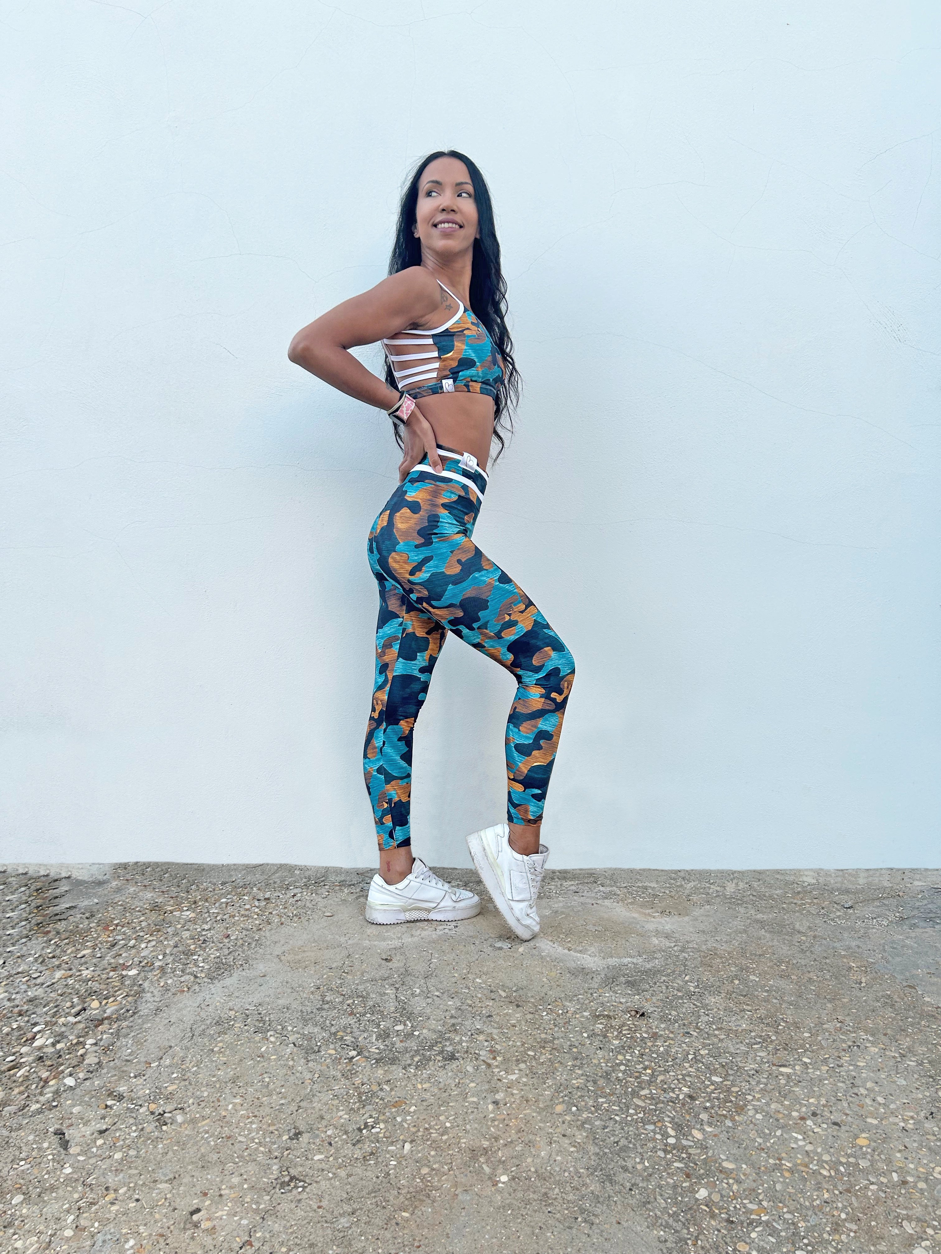 VB Camo leggings push up traspiranti