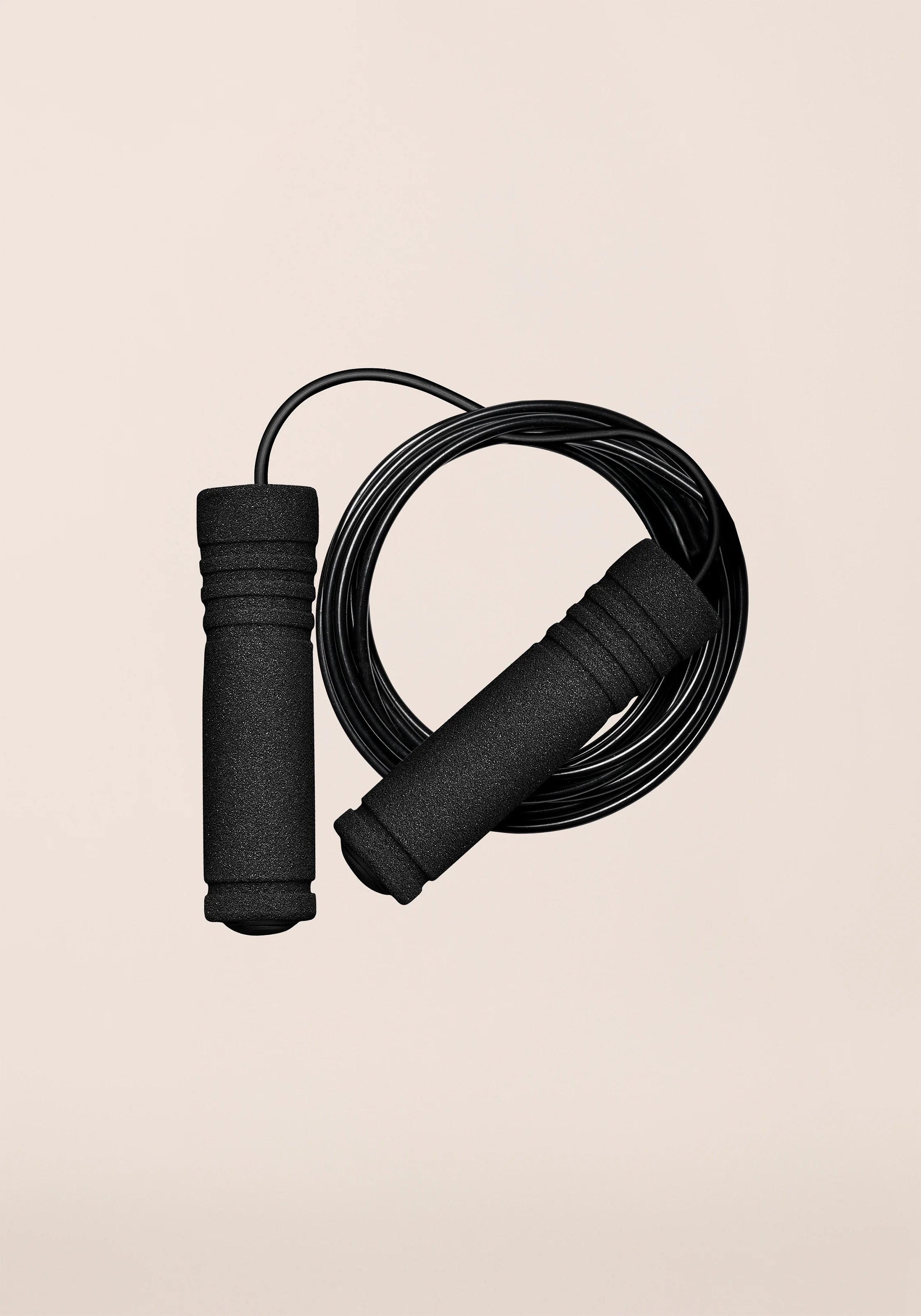 Casall Jump Rope corda per saltare manici foam nero