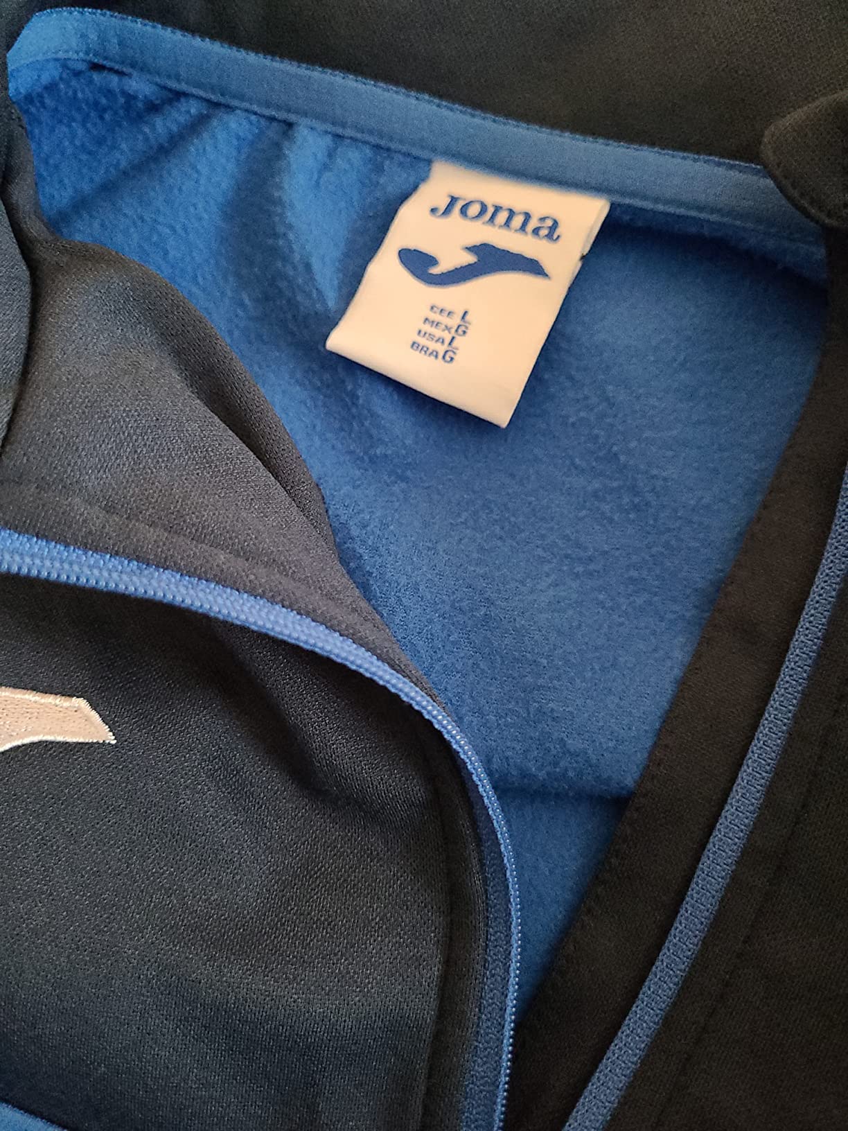 Joma Academy felpa zip uomo M termica