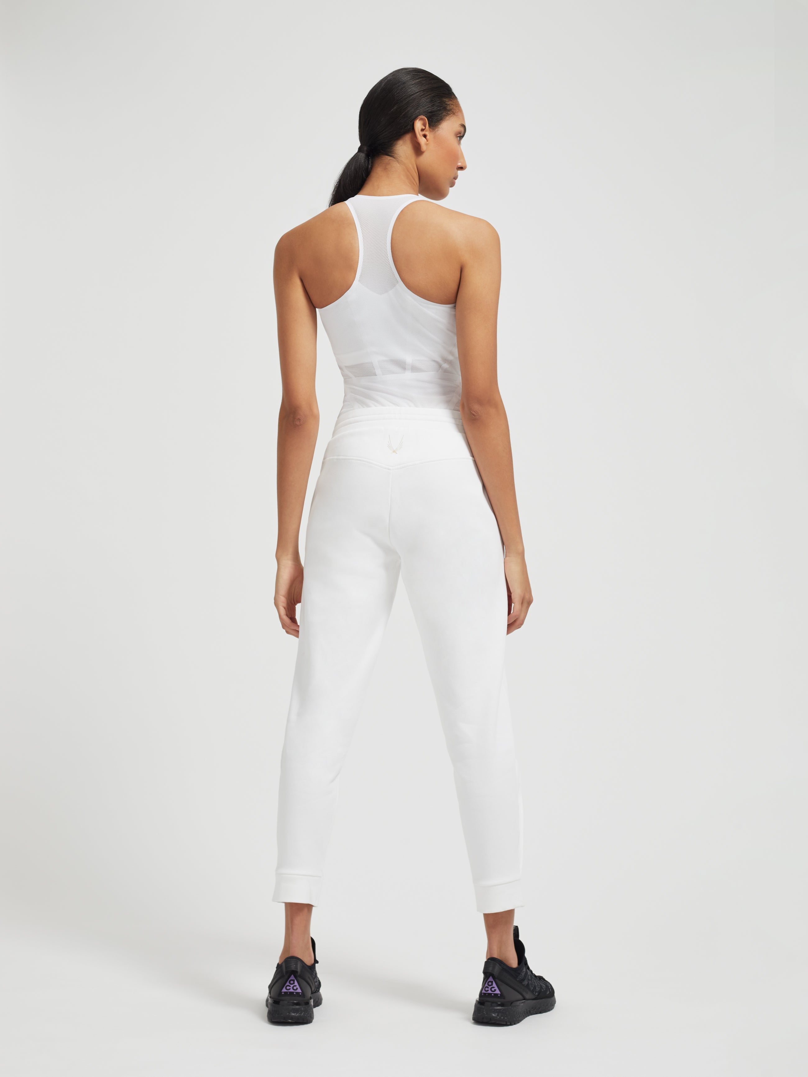 Lucas Hugh Slate Trackpant pantaloni tuta bianchi cotone