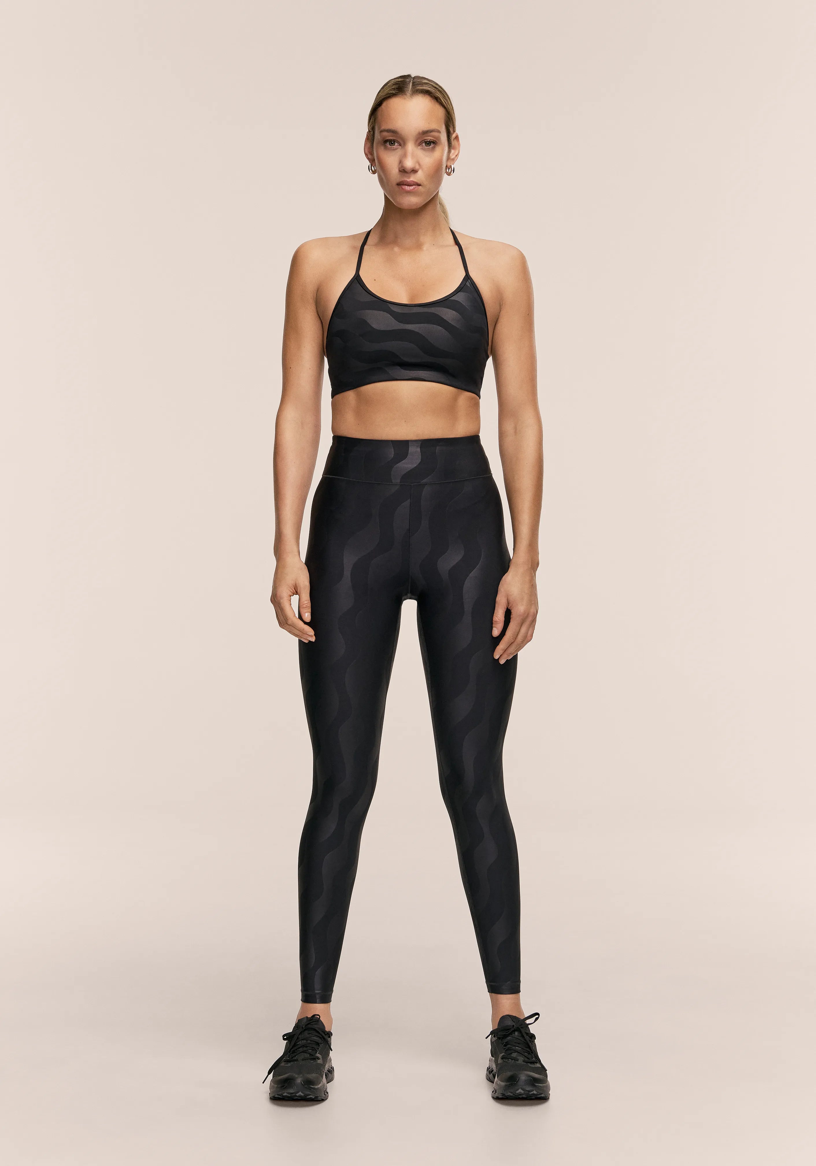 Casall Heat Printed High Waist leggings neri vita alta