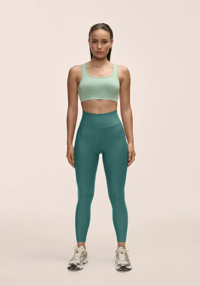 Casall Graphic High Waist Tights leggings Winter Green modellanti