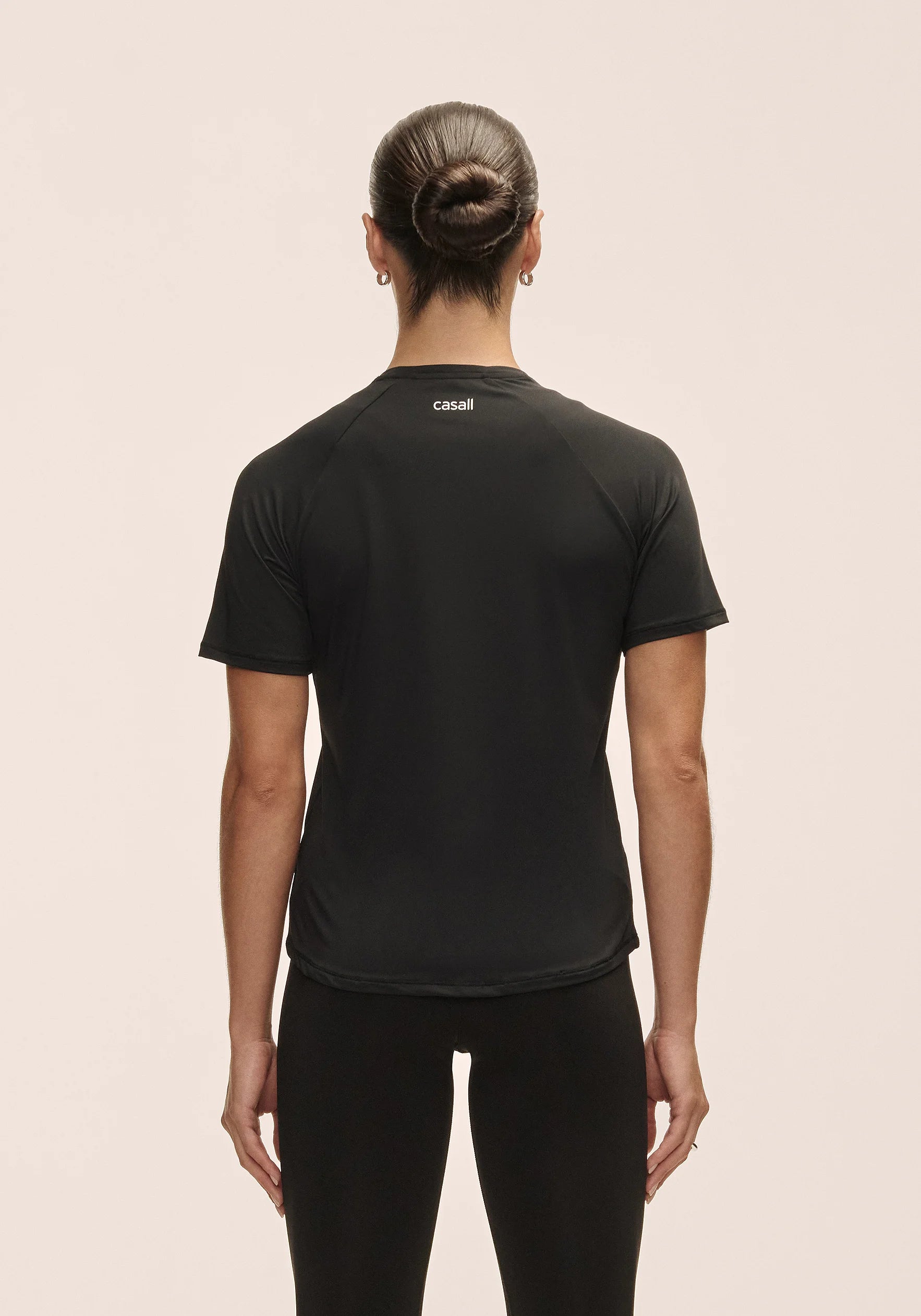 Casall Essential Tee t-shirt tecnica nera traspirante