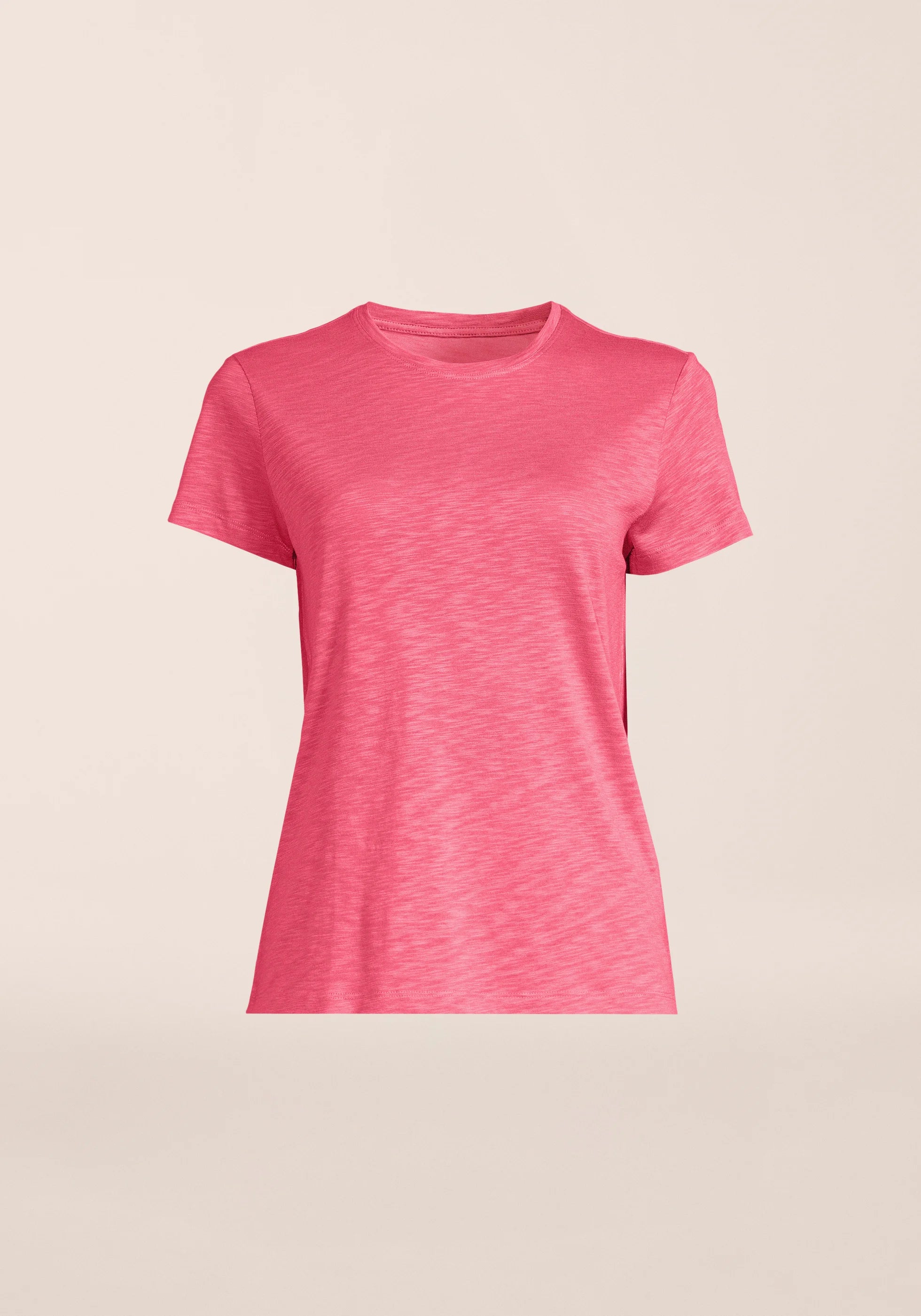 Casall Soft Texture Tee T-shirt Ruby Blush in Tencel