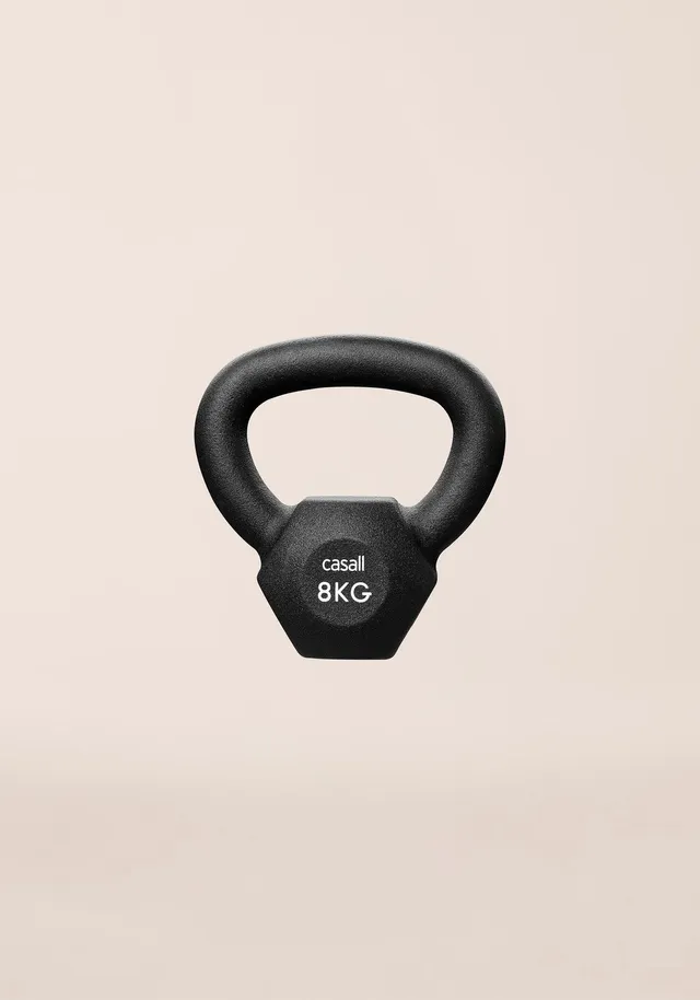 Casall Classic Kettlebell 8 kg nero ghisa bilanciata