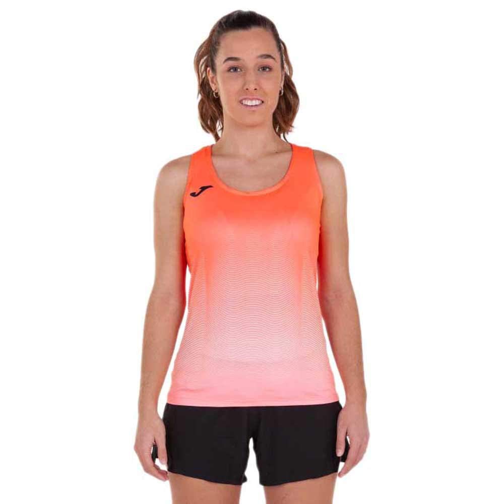 Joma Elite VII canotta corsa donna S corallo fluo