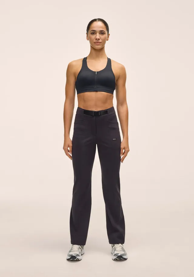 Casall Pace Outdoor Flare Pant pantaloni Black idrorepellenti