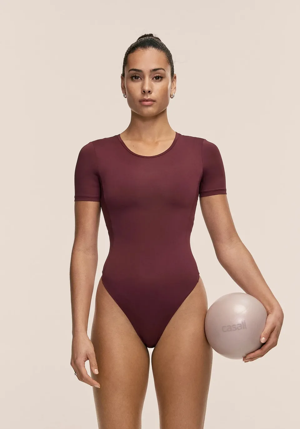 Casall Studio Body maglia training Cherry Moon slim