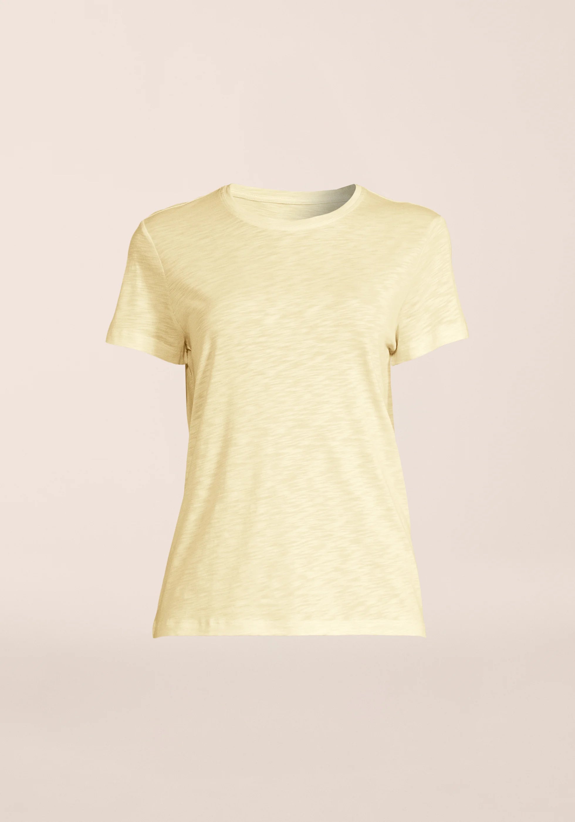 Casall Soft Texture Tee maglietta Yellow Steam in Tencel