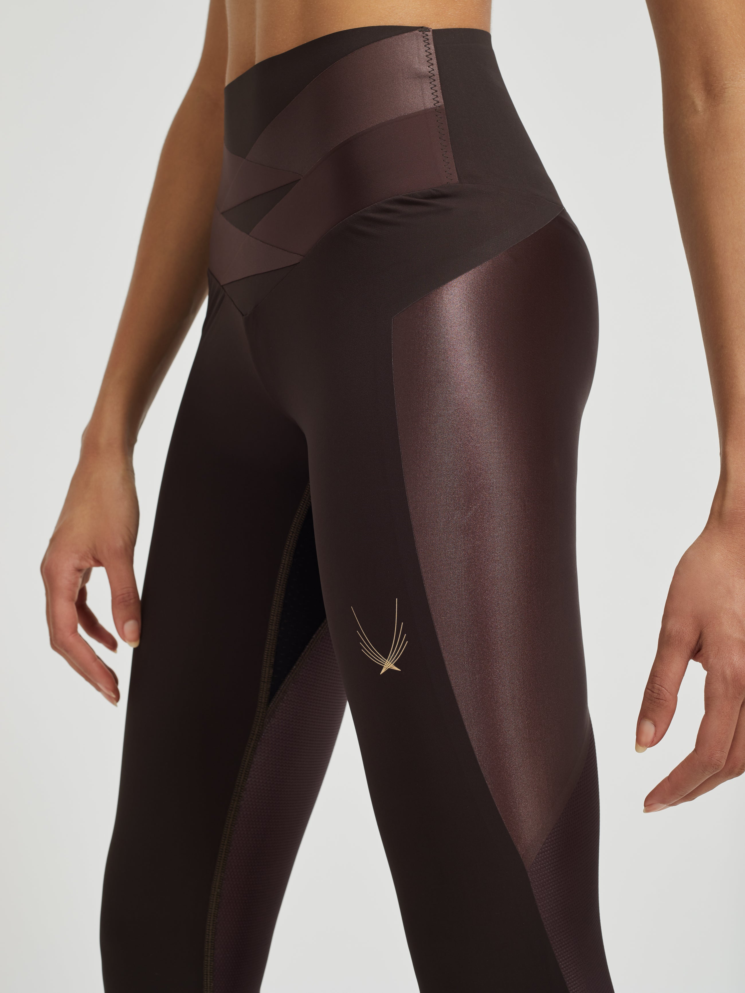 Lucas Hugh Axis leggings mogano compressivi