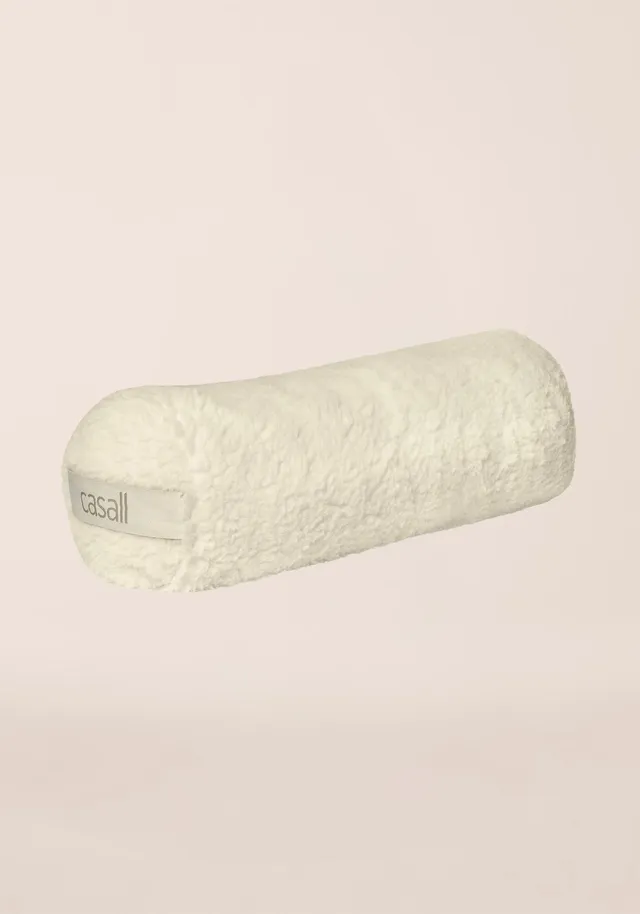 Casall Yoga Bolster Pillow cuscino lana offwhite