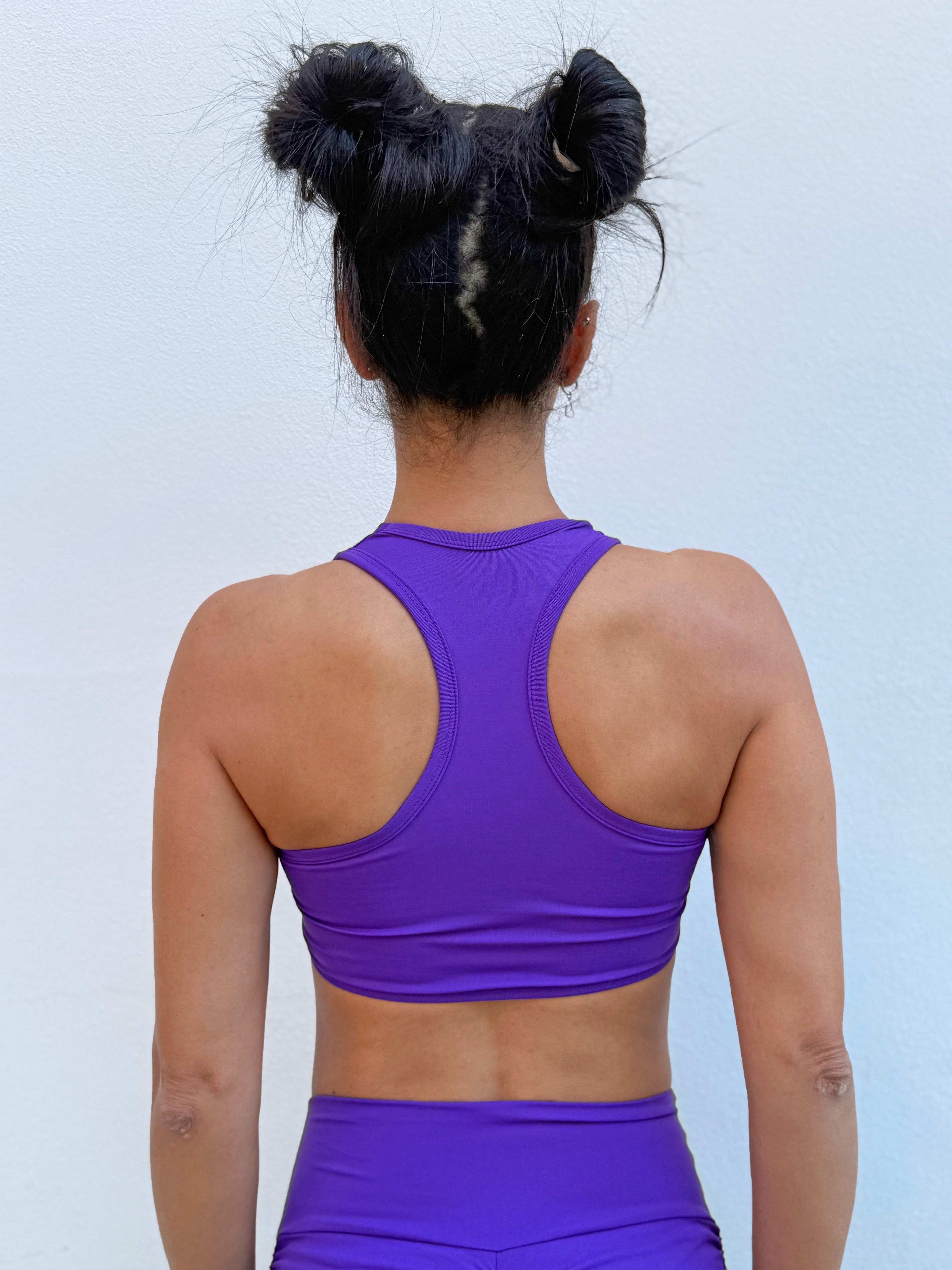 VB Violet top sportivo con lacci