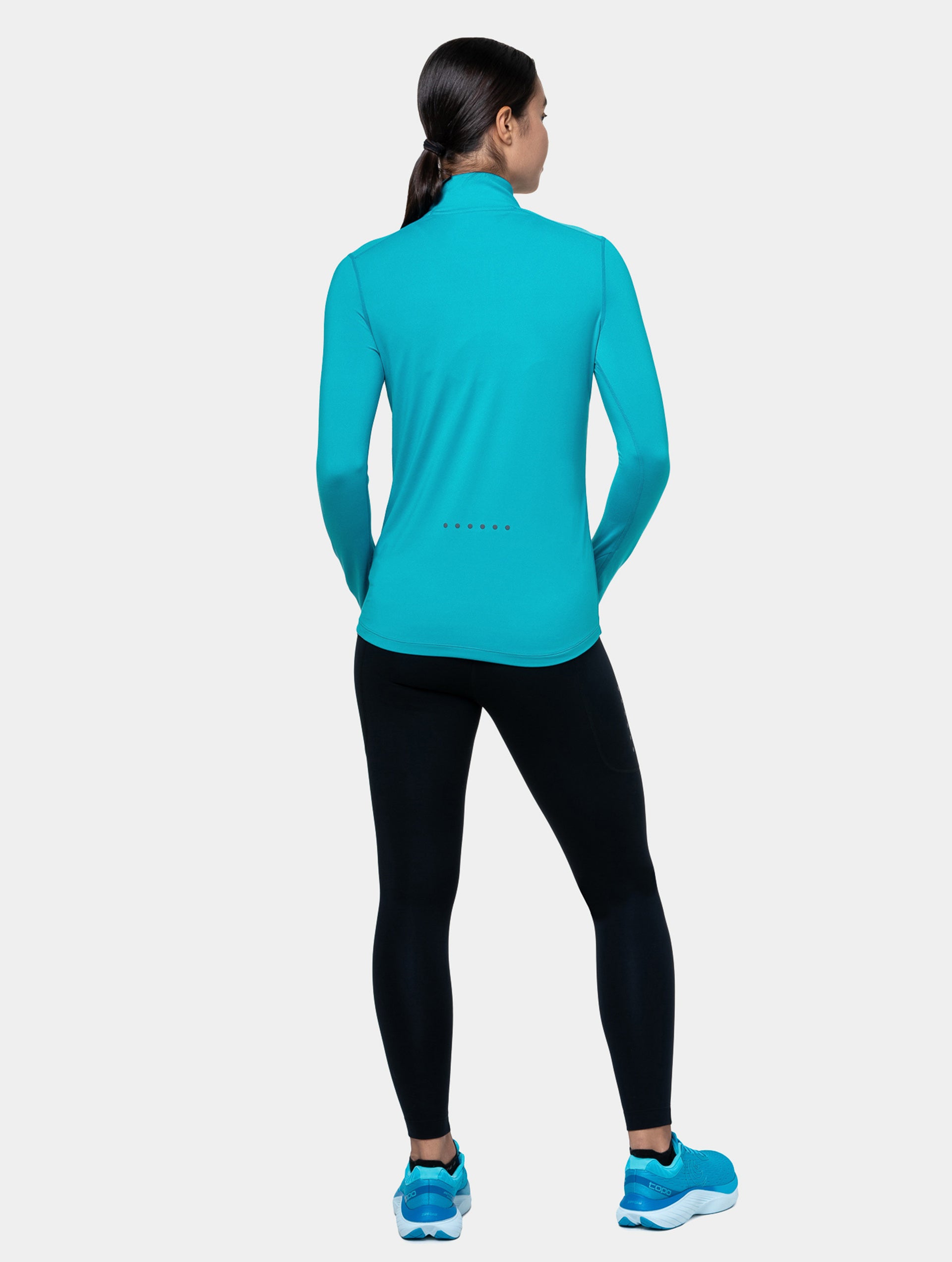 Ronhill Core Thermal maglia running Black mezza zip termica