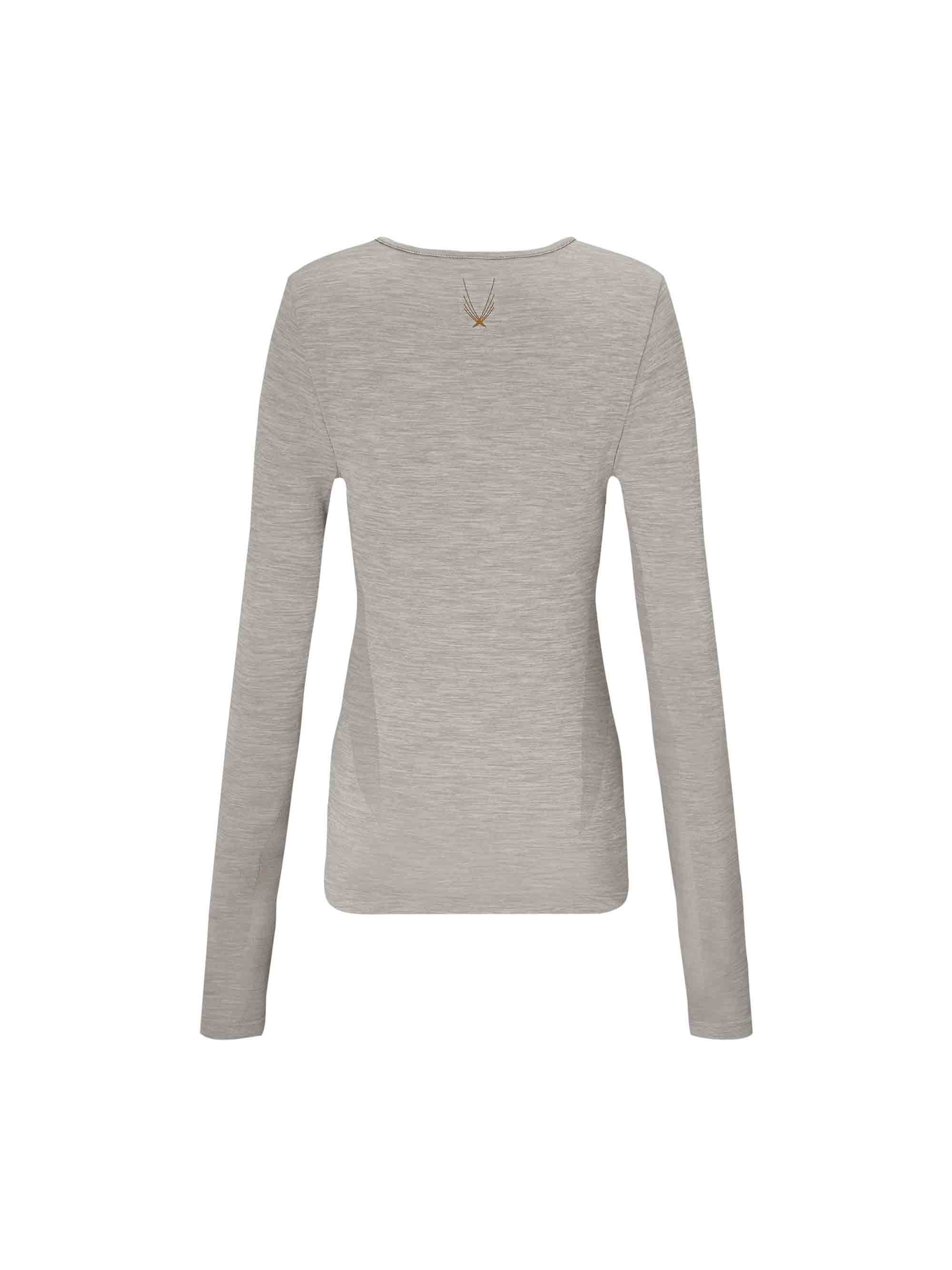 Lucas Hugh Technical Knit maglia maniche lunghe grigia