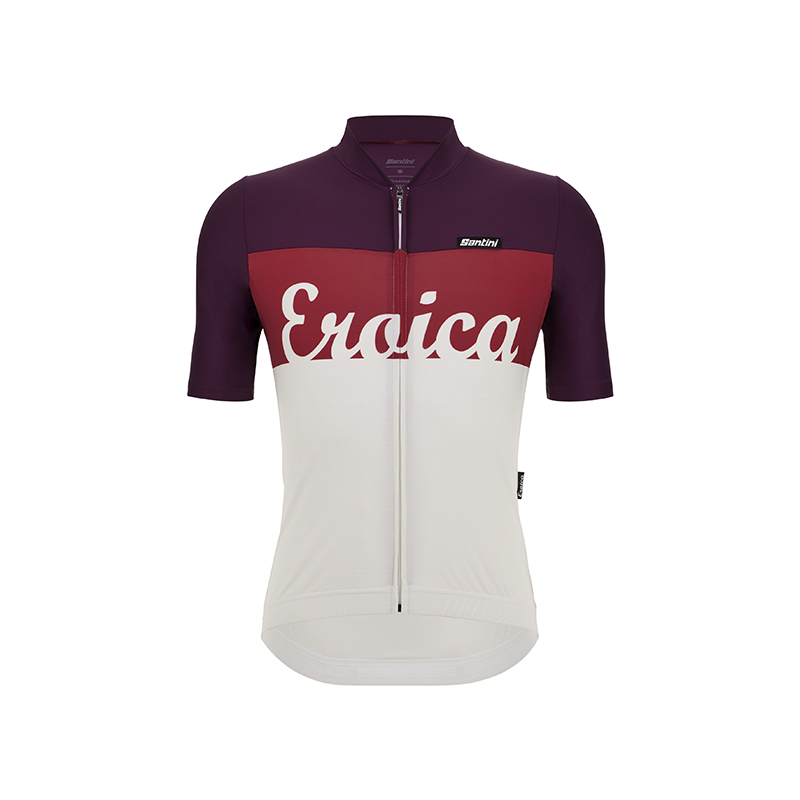 L'Eroica Brina maglia ciclismo bordeaux traspirante