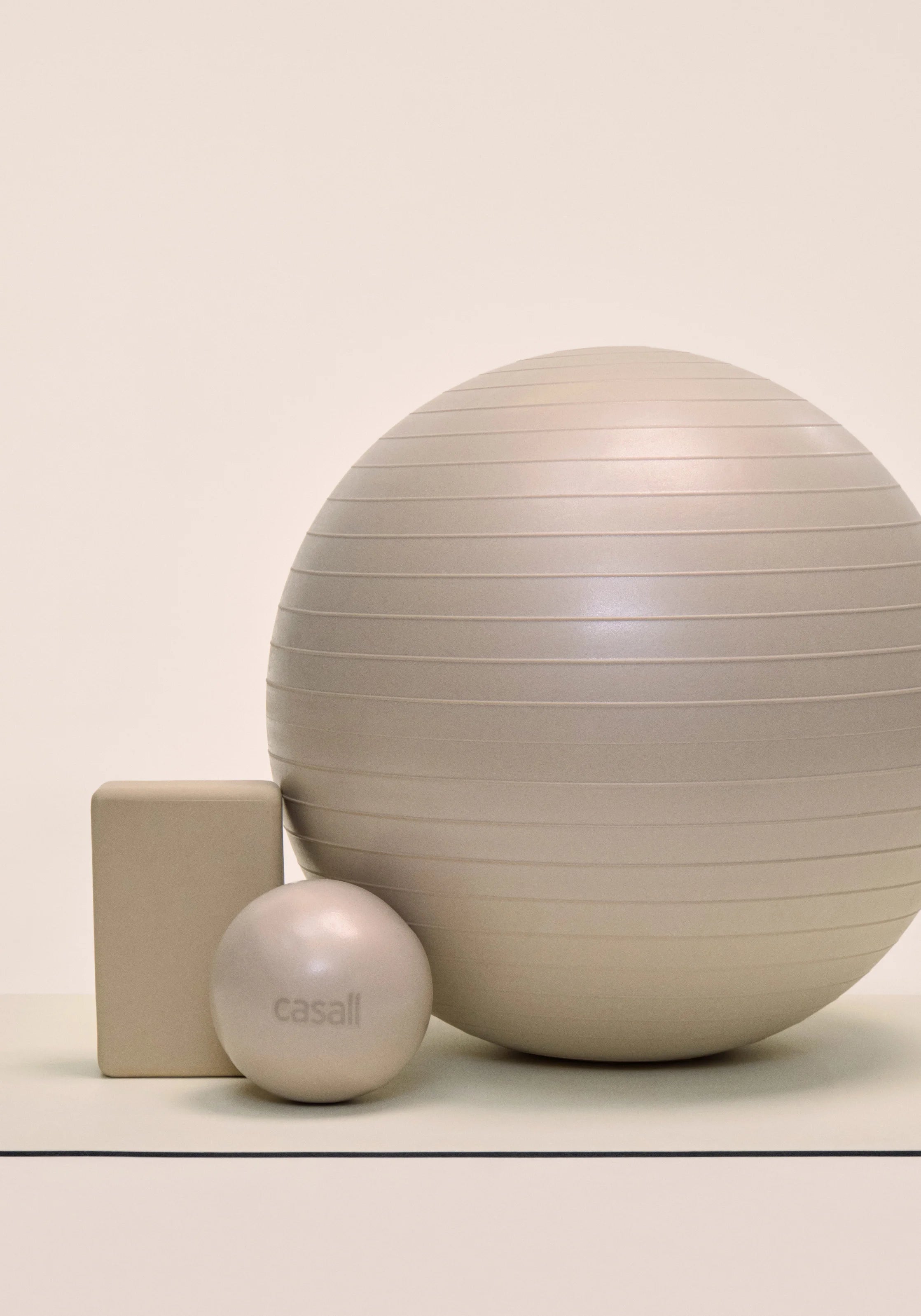 Casall Yoga Block blocco yoga beige chiaro stabile