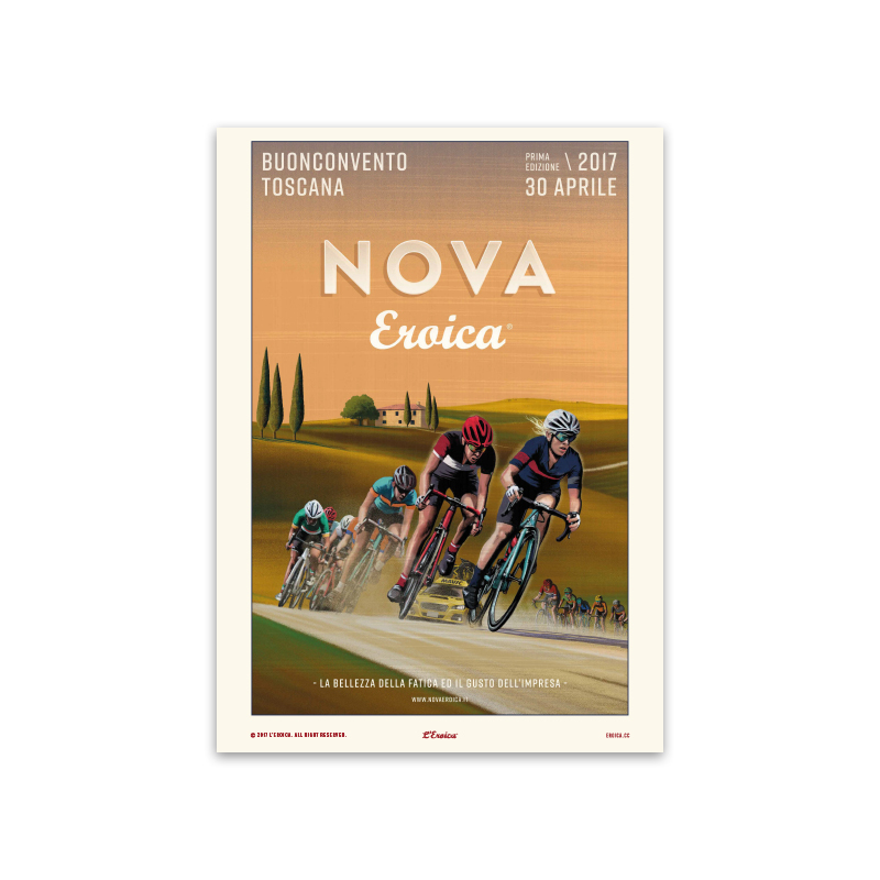 L'Eroica Buonconvento 2017 poster illustrazione ufficiale