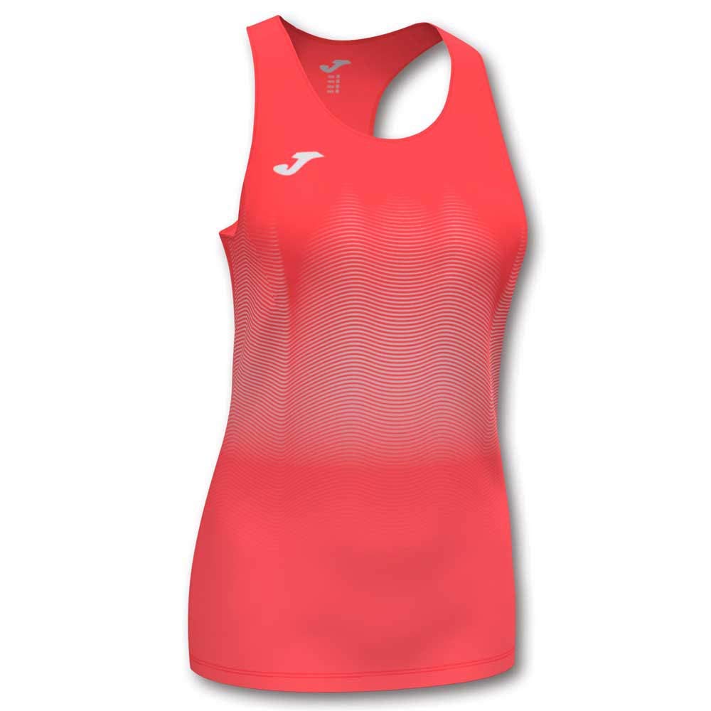 Joma Elite VII canotta corsa donna S corallo fluo