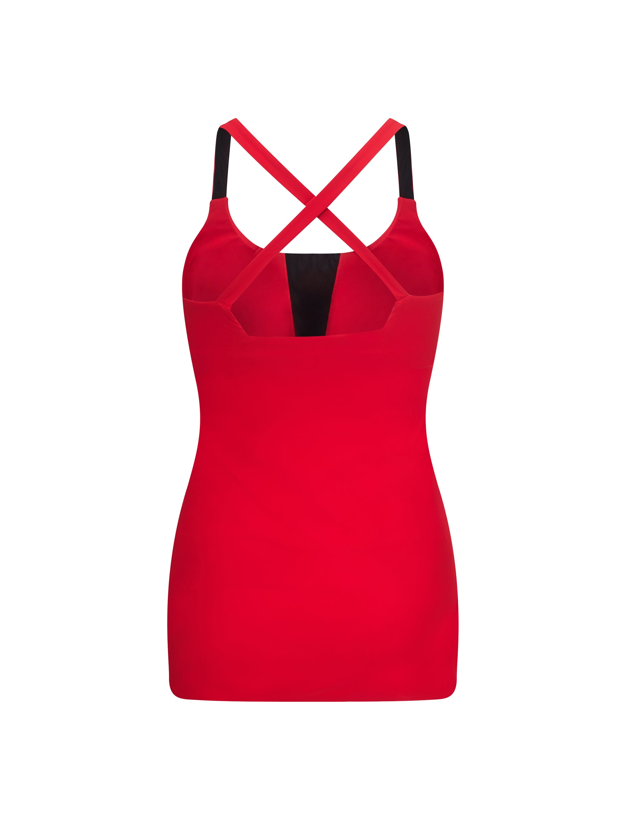 Lucas Hugh Performance Cross Back Tank canotta rossa traspirante