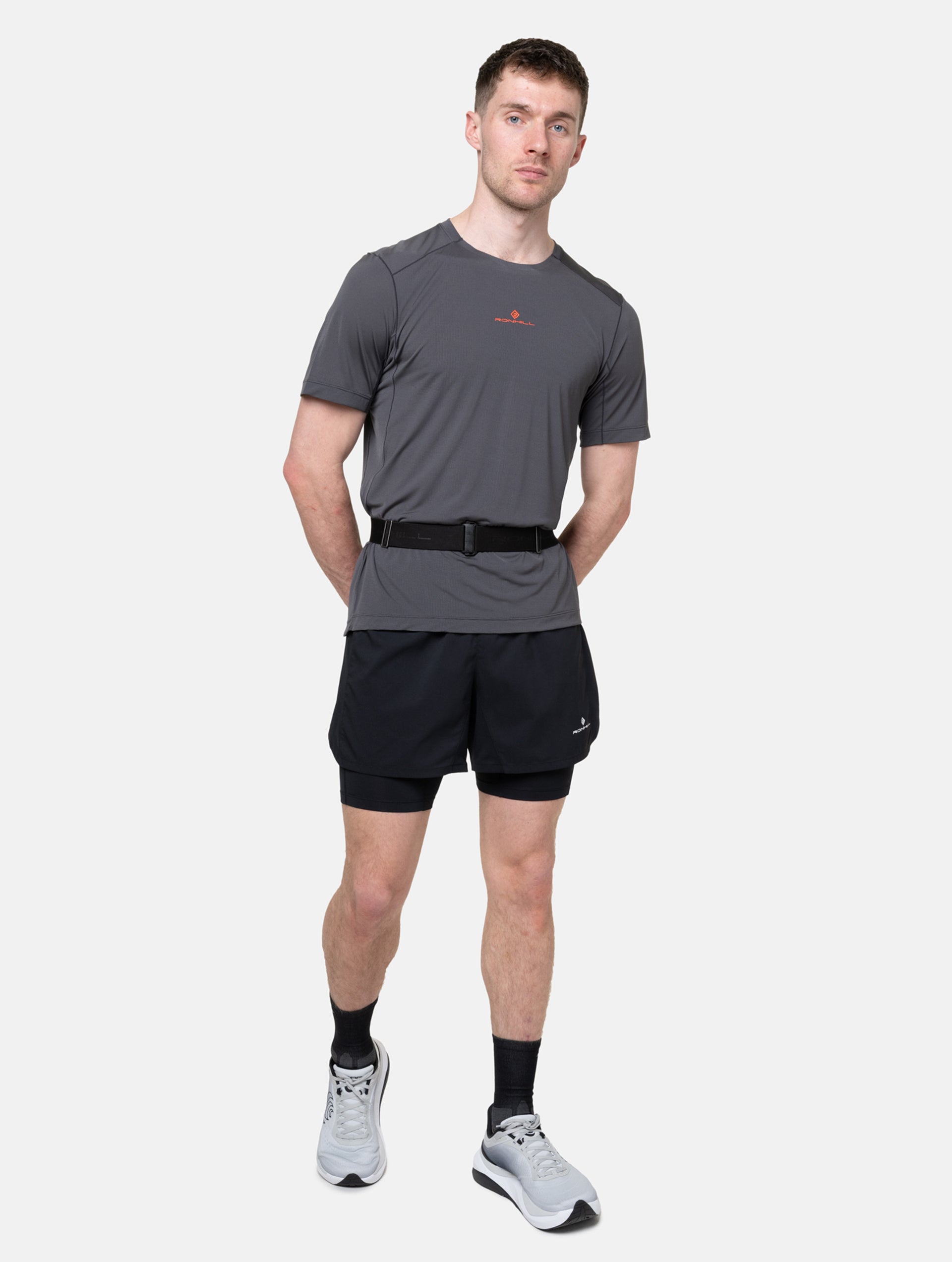 Ronhill Speed 90 marsupio running unisex nero/rosso leggero